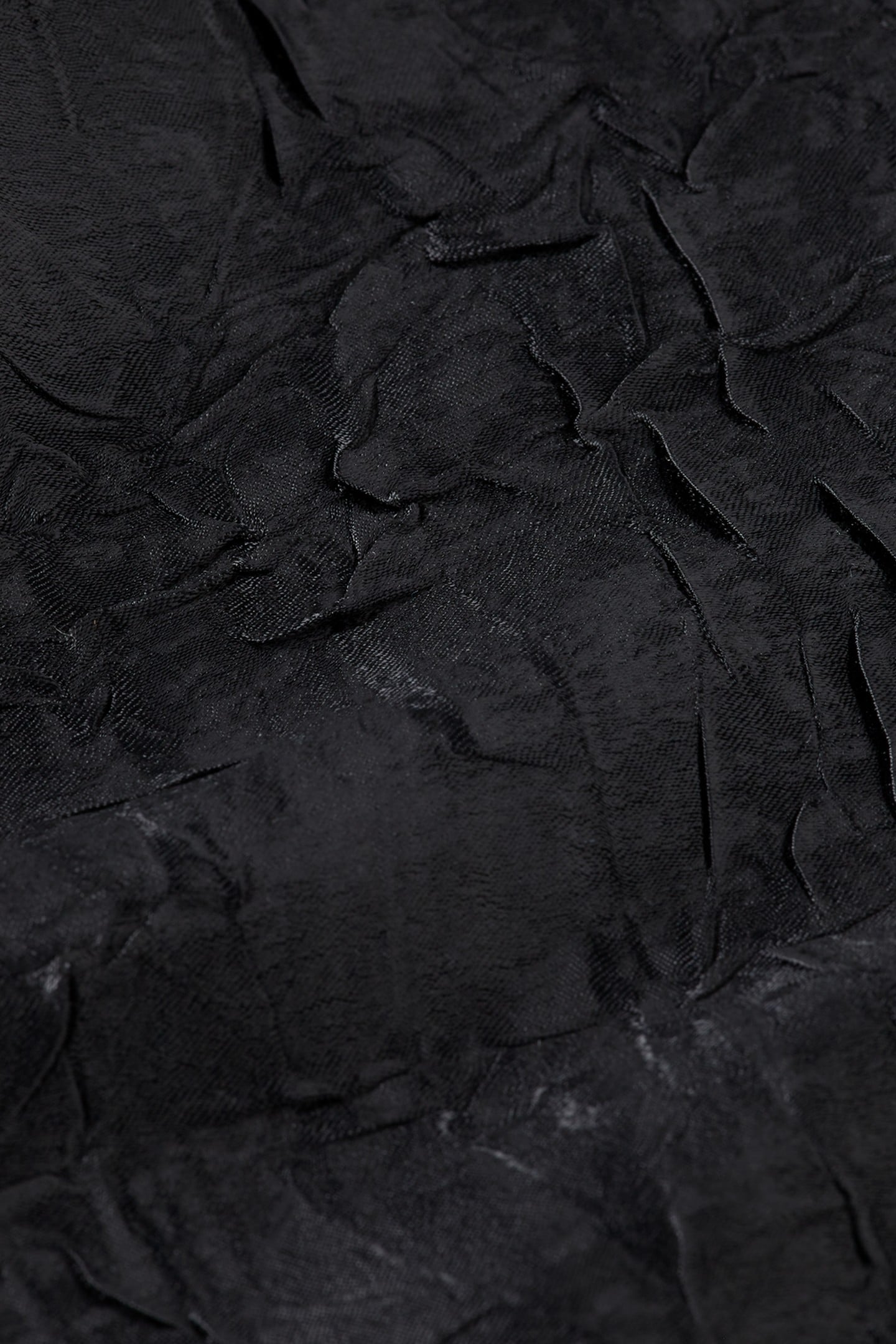 CRUSHED SATIN SKIRT BLACK 10