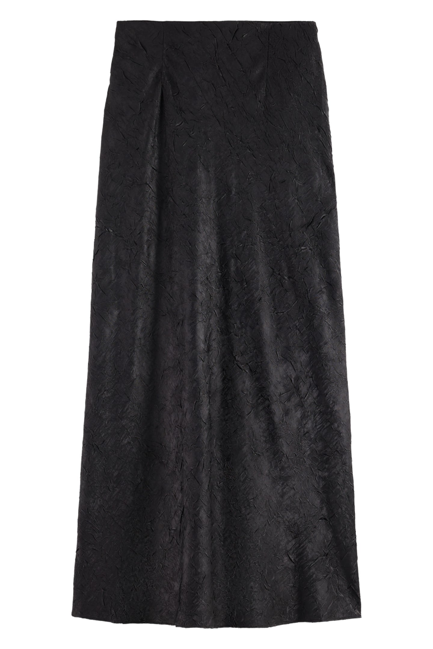 CRUSHED SATIN SKIRT BLACK 9