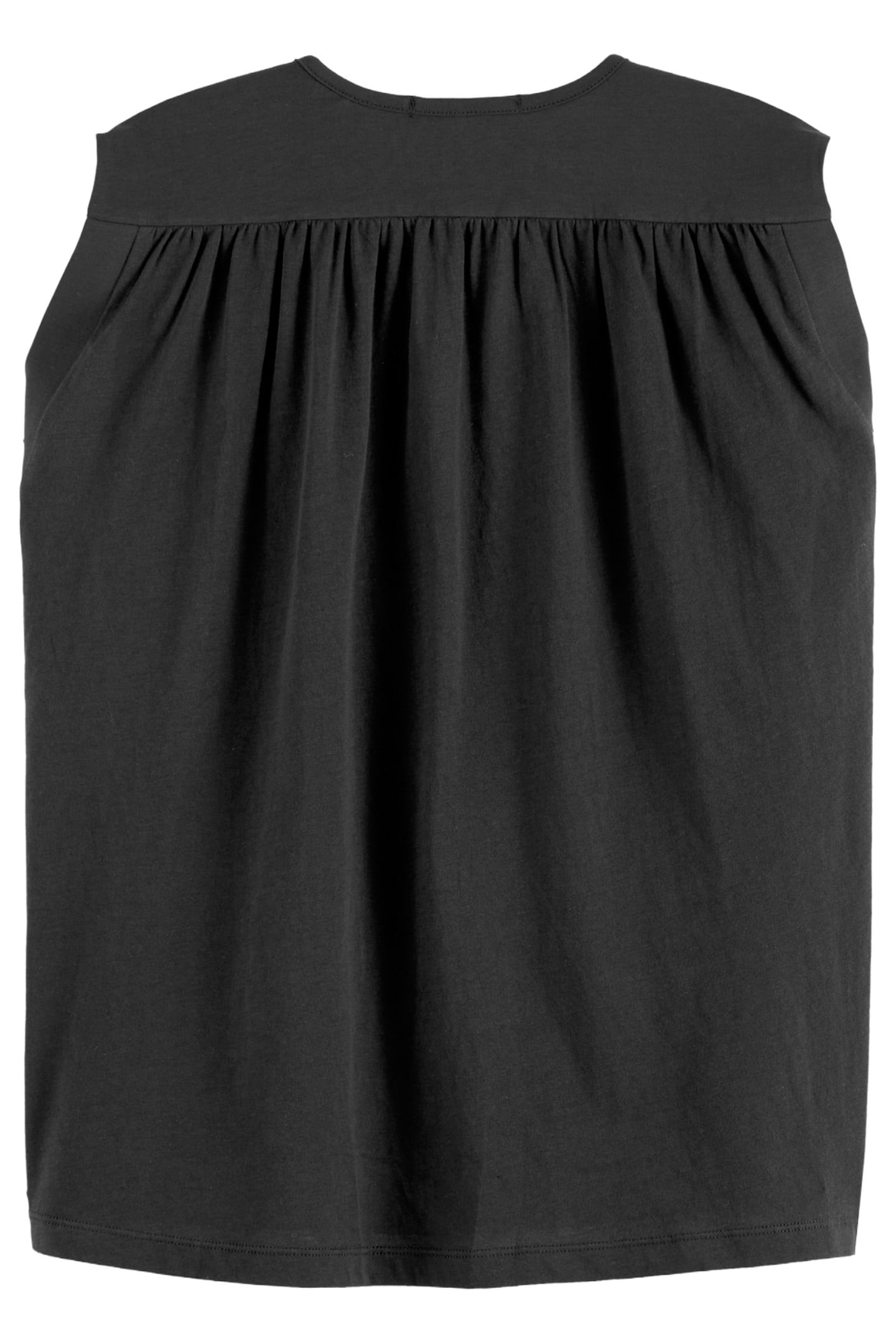 DRAPEY V-NECK T-SHIRT BLACK 5