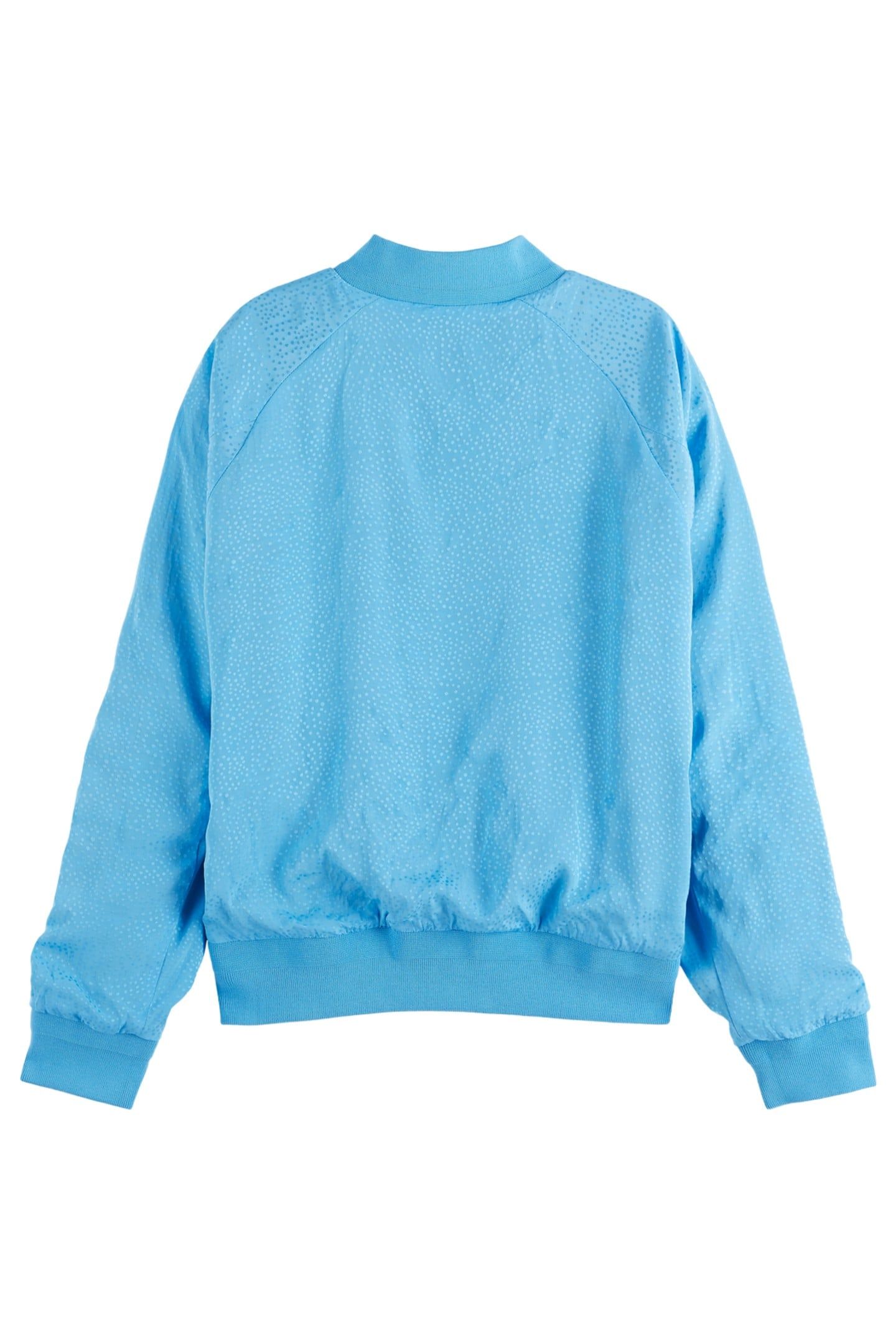 REVERSIBLE PRINTED BOMBER HOUSE OF MIRRORS BLUE/ BLACK 5
