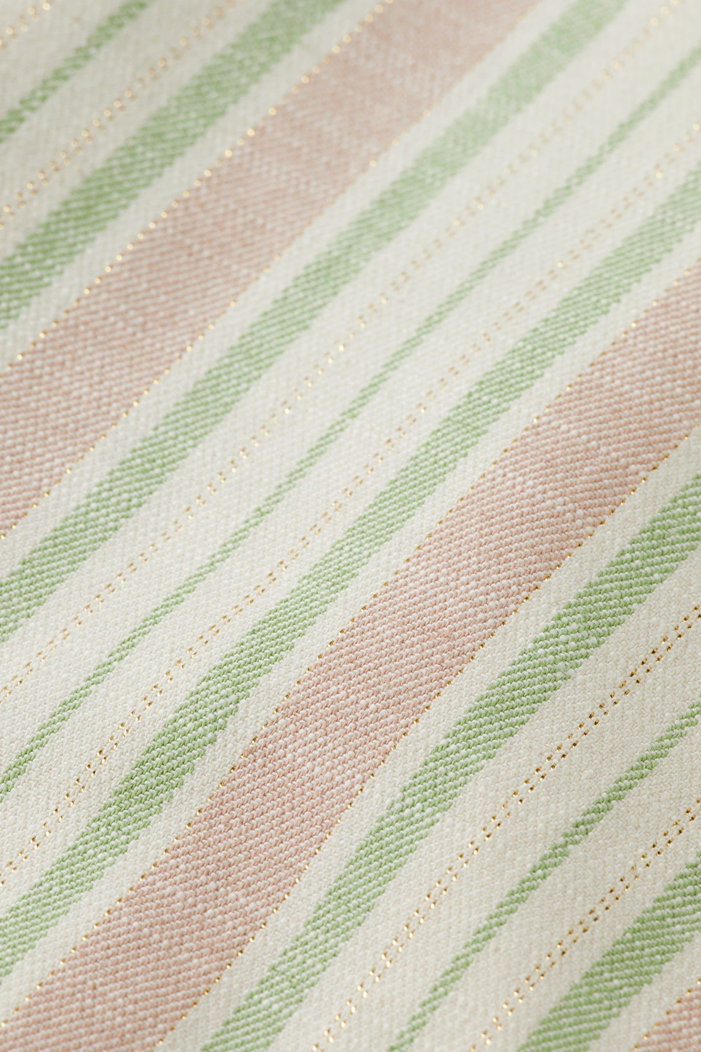 LUREX COTTON BLEND SINGLE BREASTED BLAZER LUREX LINEN STRIPE 6