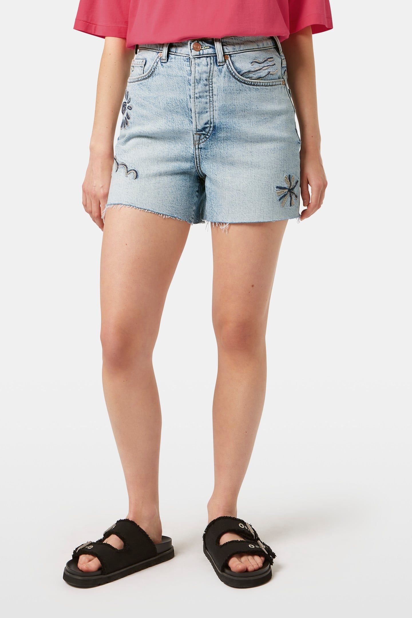 THE RAY CUT OFF DENIM SHORT SPRING LIGHTS 2