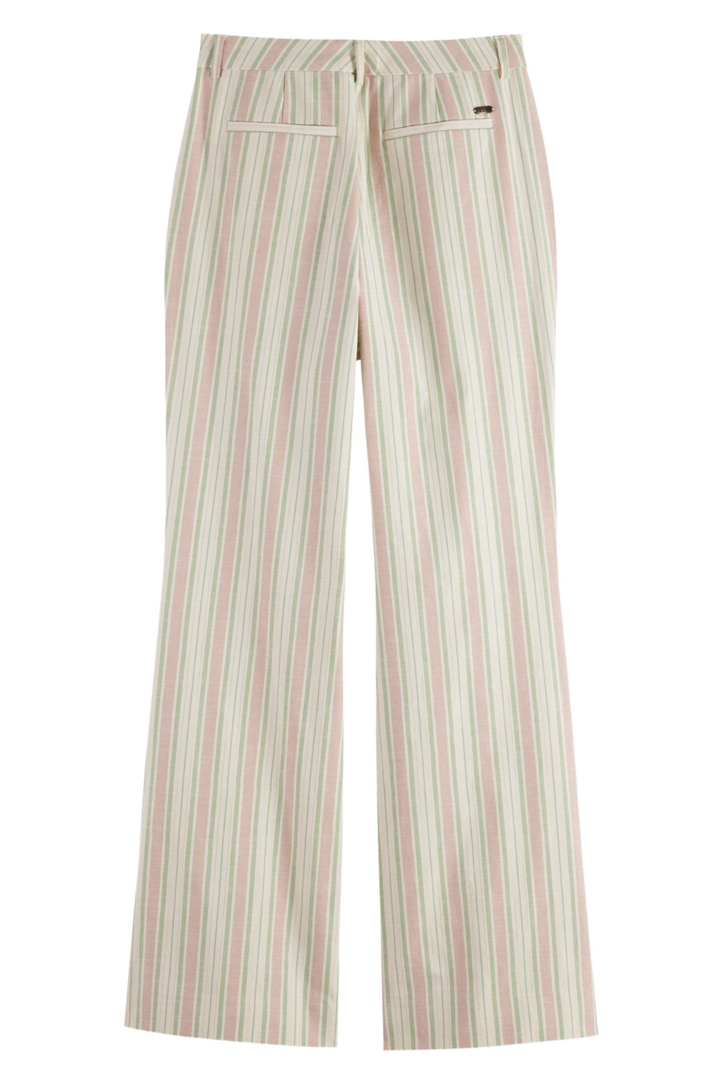 VIOLET LUREX COTTON BLEND PANT LUREX LINEN STRIPE 5