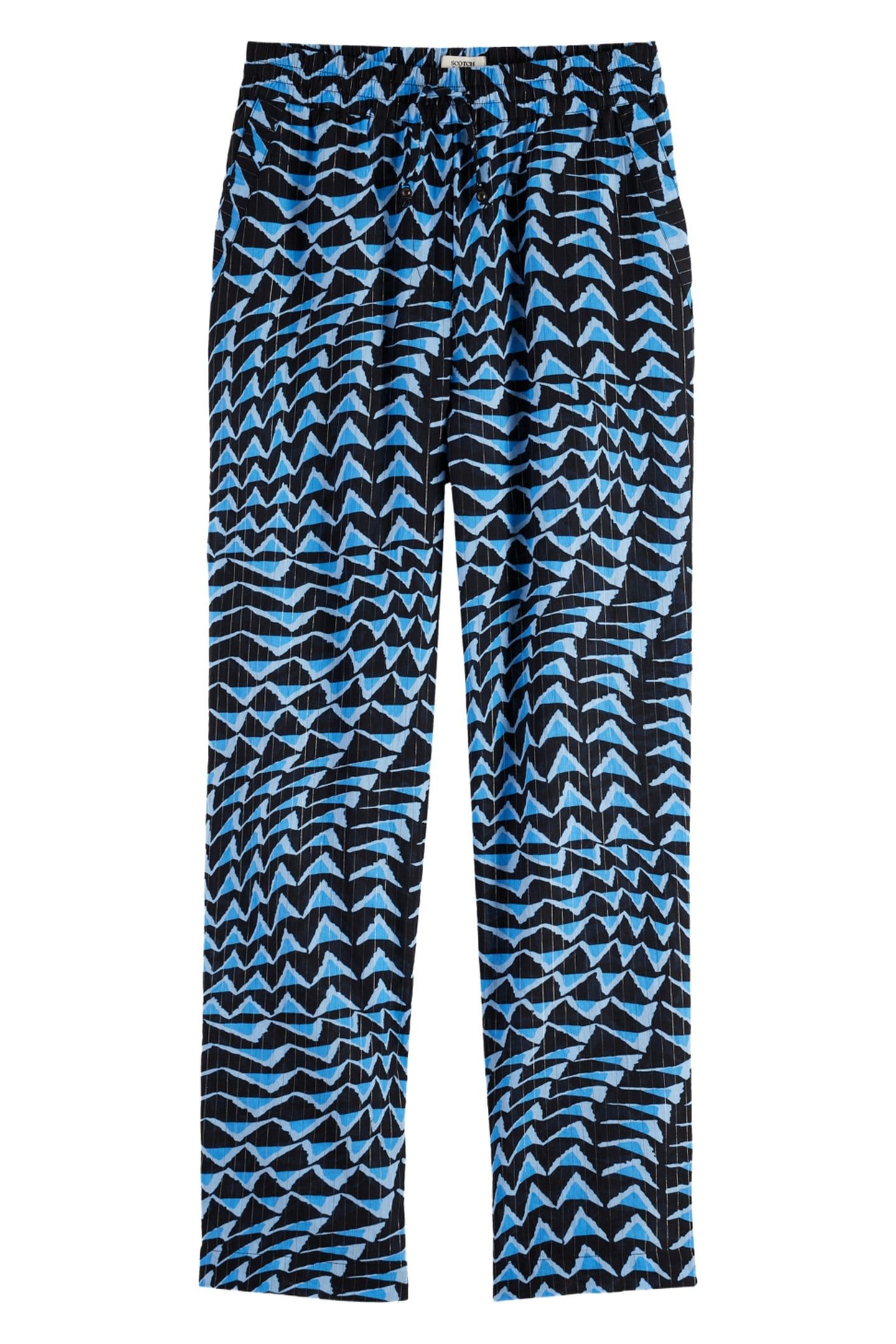 MID-RISE PULL-ON BEACH PANT HOUSE OF MIRRORS BLUE 4