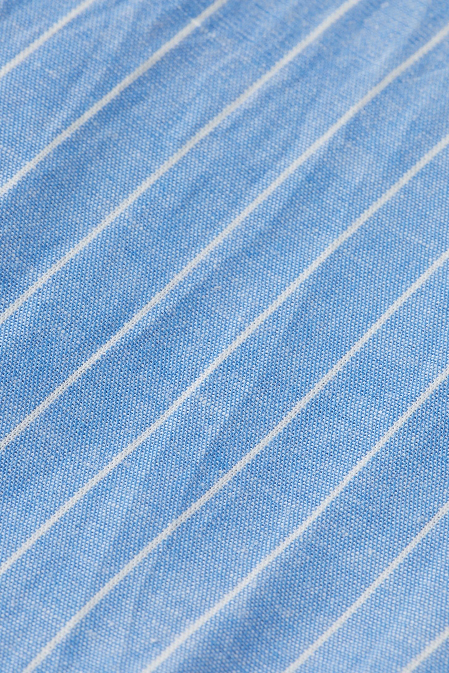 HALTER LINEN JUMPSUIT BLUE AND WHITE PIN STRIPE 6