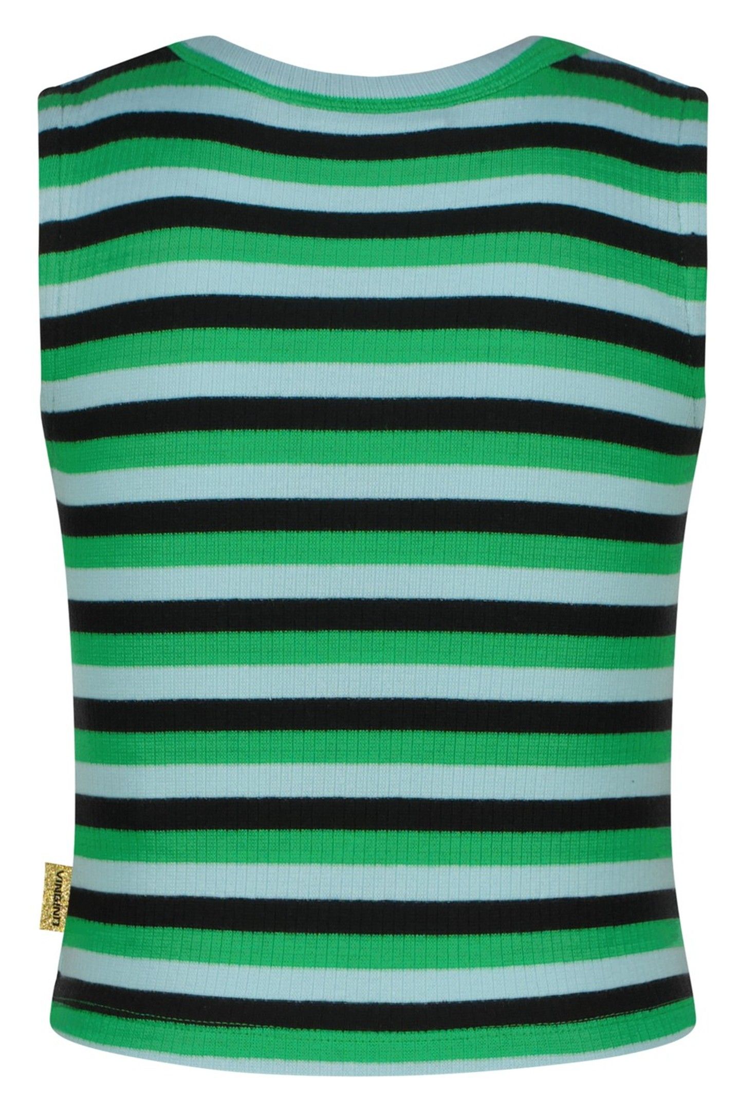 GIRLS BASIC-CROP RIB TOP TOP MULTICOLOR GREEN 2