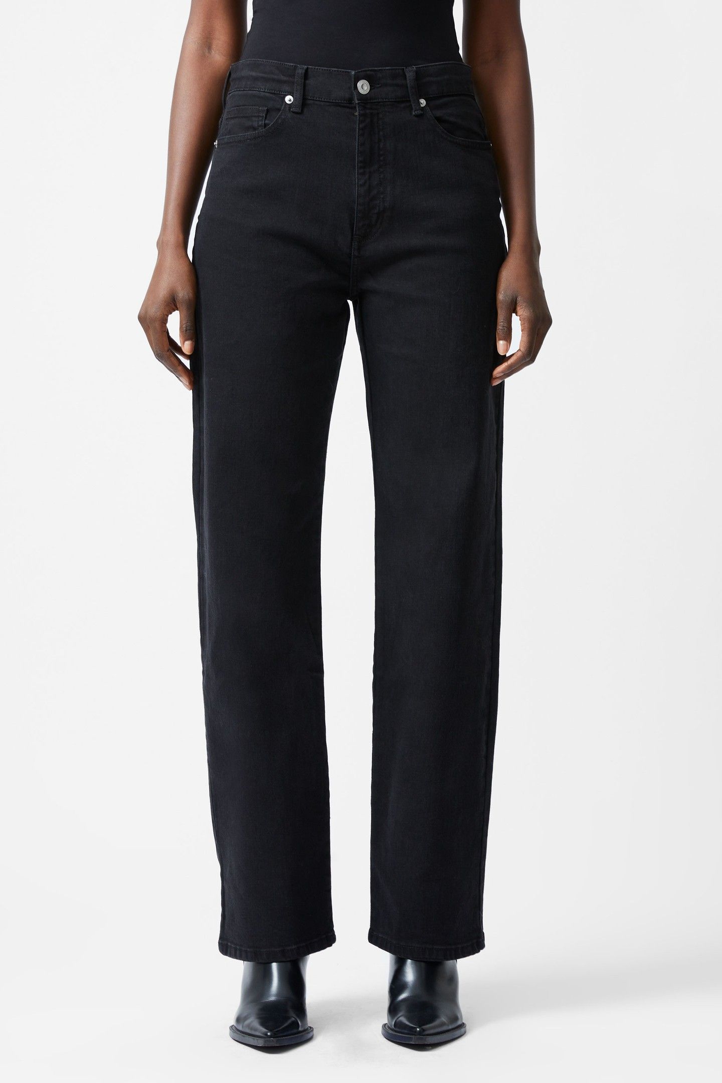 TOMS DENIM BLEACH LINE JEAN JUST BLACK 1