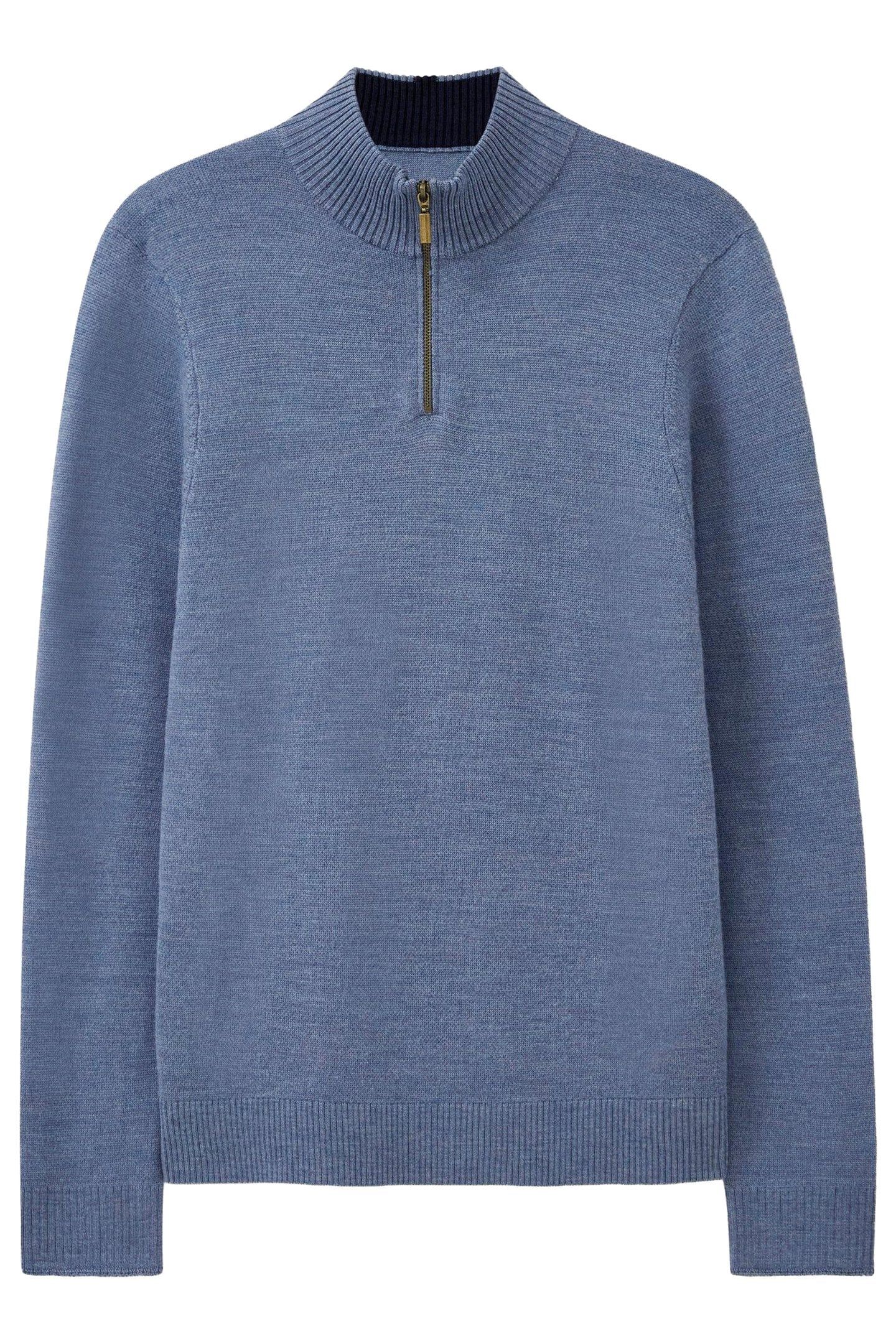 NEWPORT MERINO FUNNEL CHAMBRAY BLUE 3