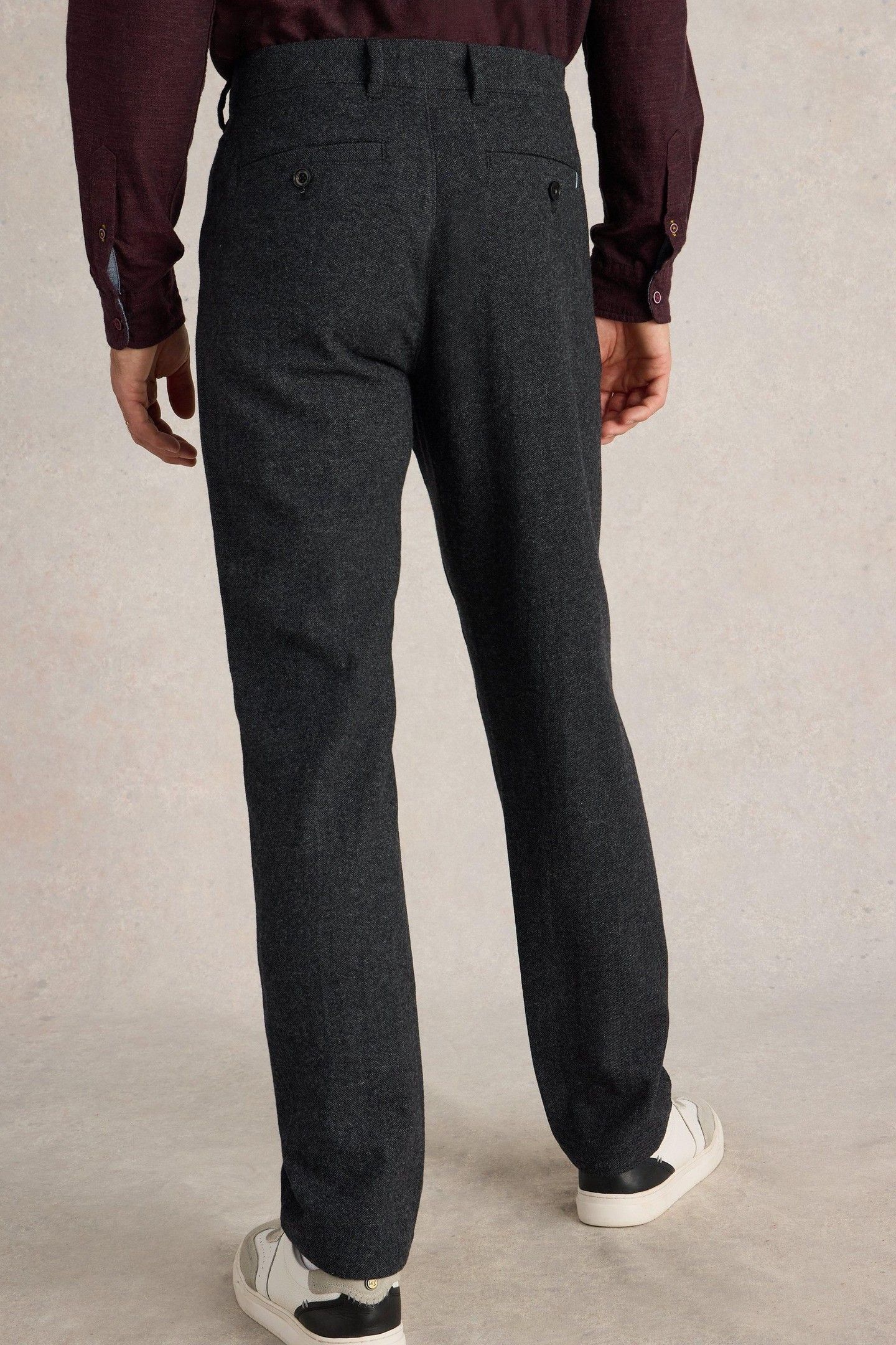 MCKAY WOOL TROUSER CHARCOAL GREY 3