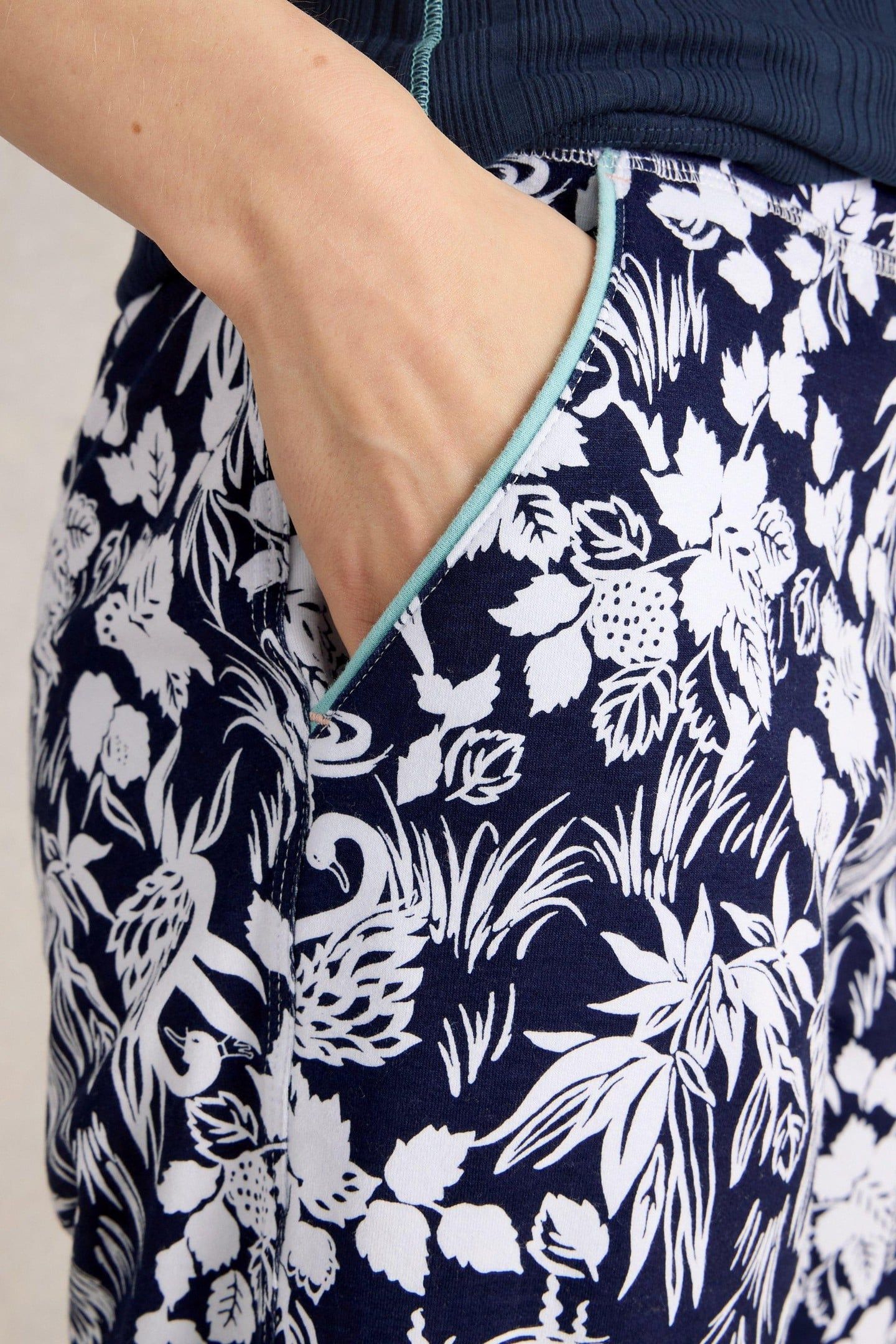 FREYA JERSEY PJ JOGGER NAVY PRINT 6