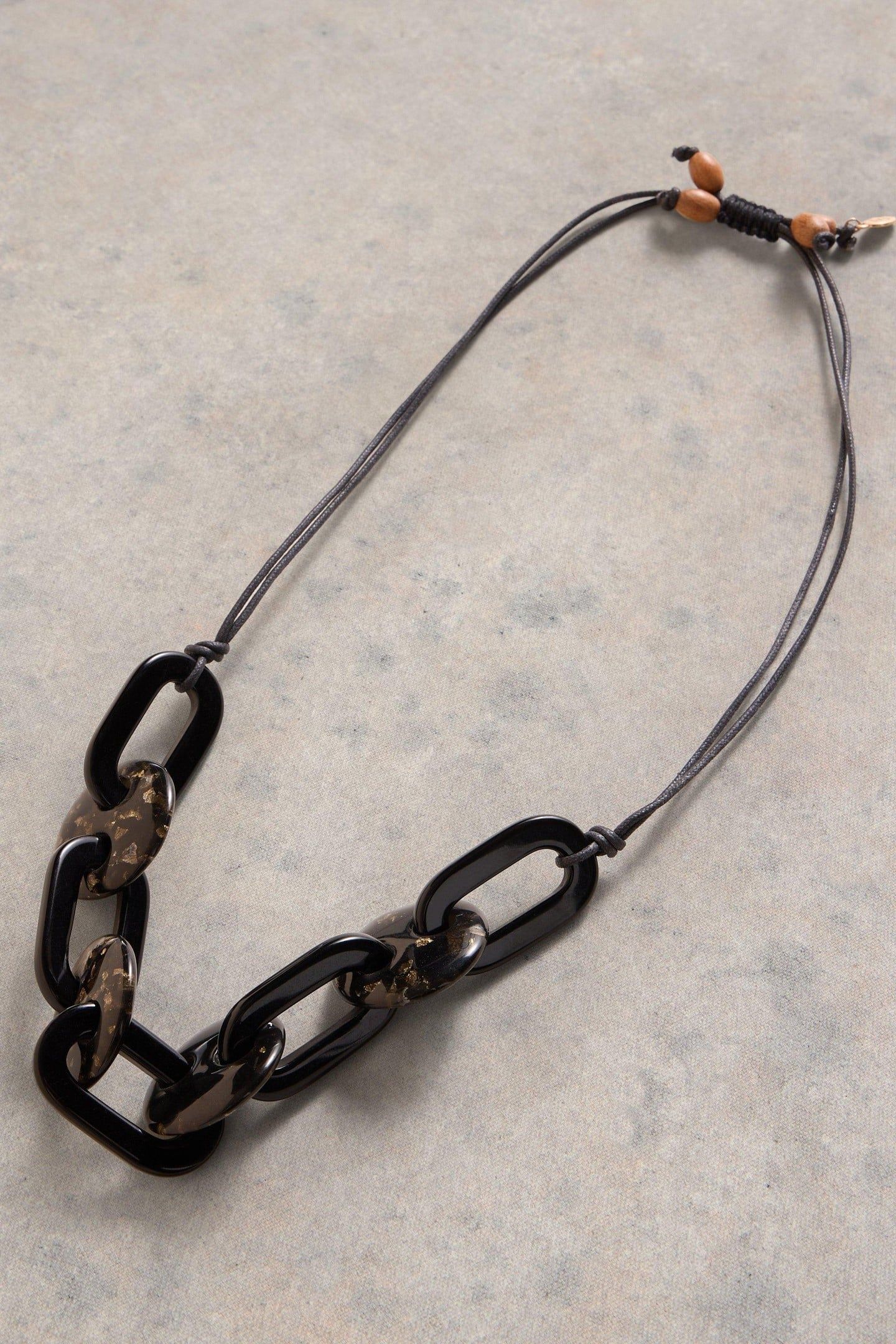 IVY CHAIN NECKLACE BLACK MULTI 1