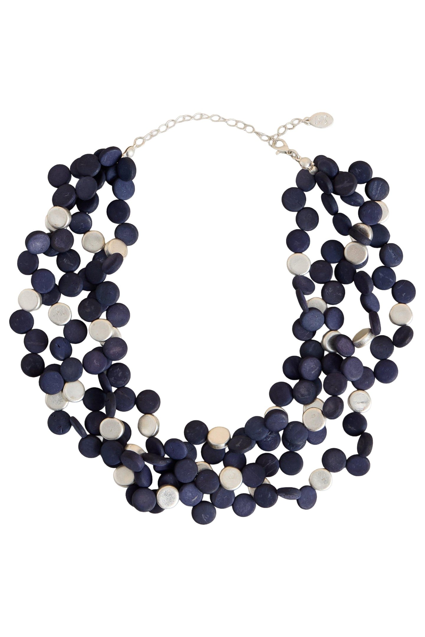 VERA CLUSTER NECKLACE NAVY MULTI 1