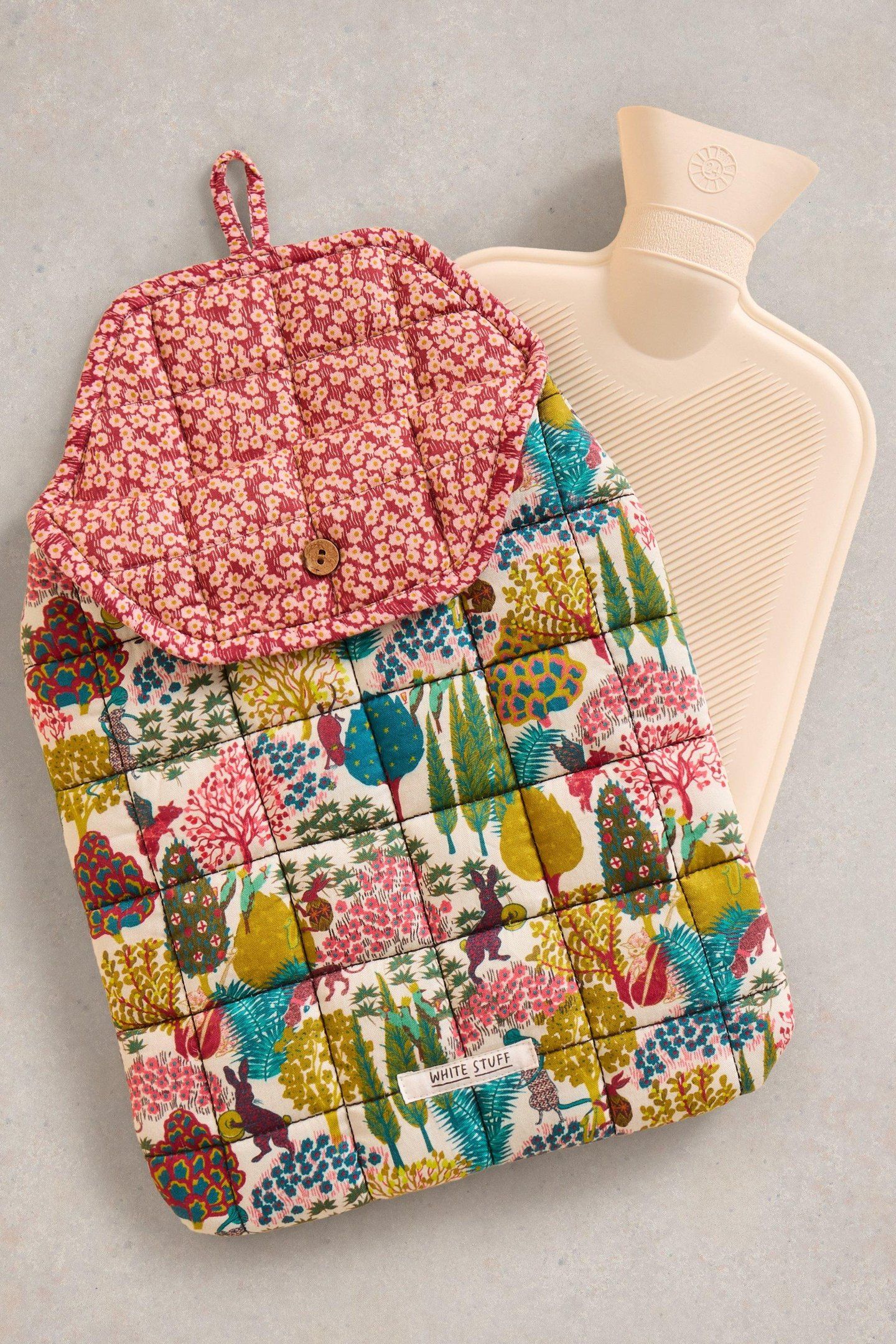 REVERSIBLE HOT WATER BOTTLE NATURAL PRINT 2