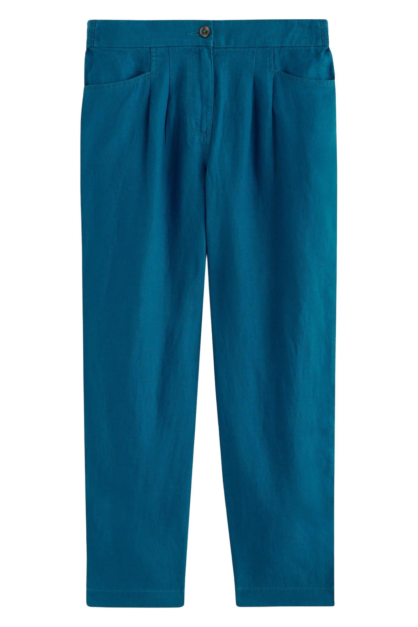 ROWENA LINEN TROUSER BRIGHT BLUE 4