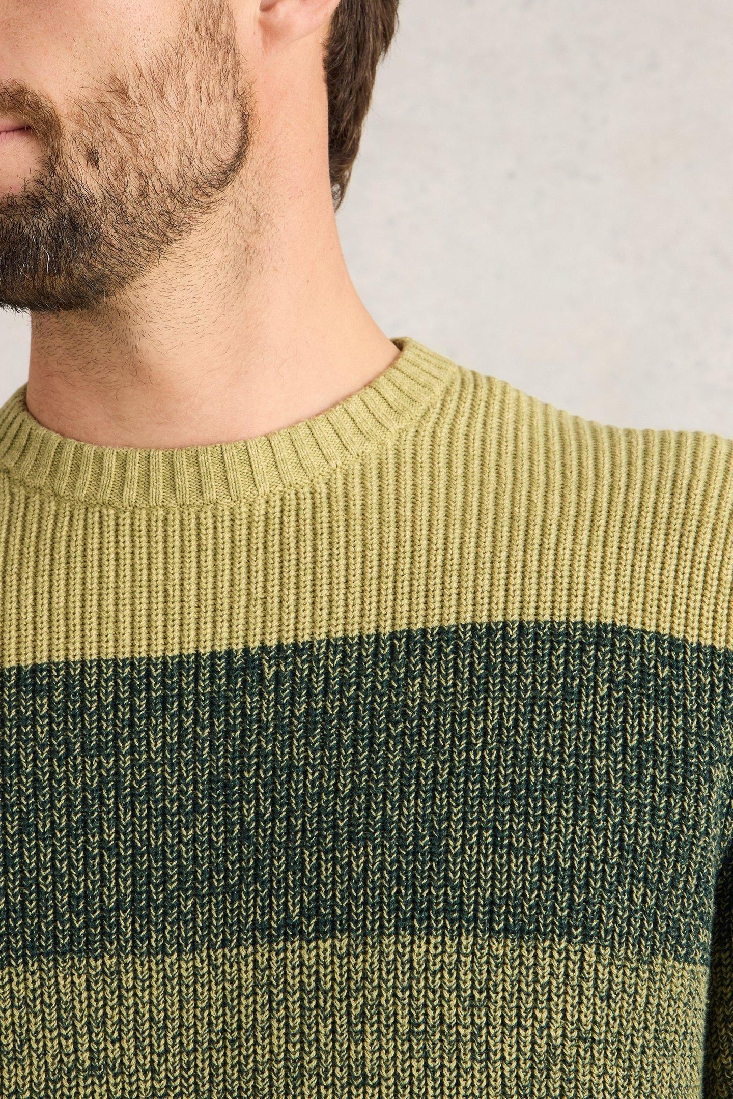 TWISTED COLOURBLOCK CREW GREEN MULTI 5