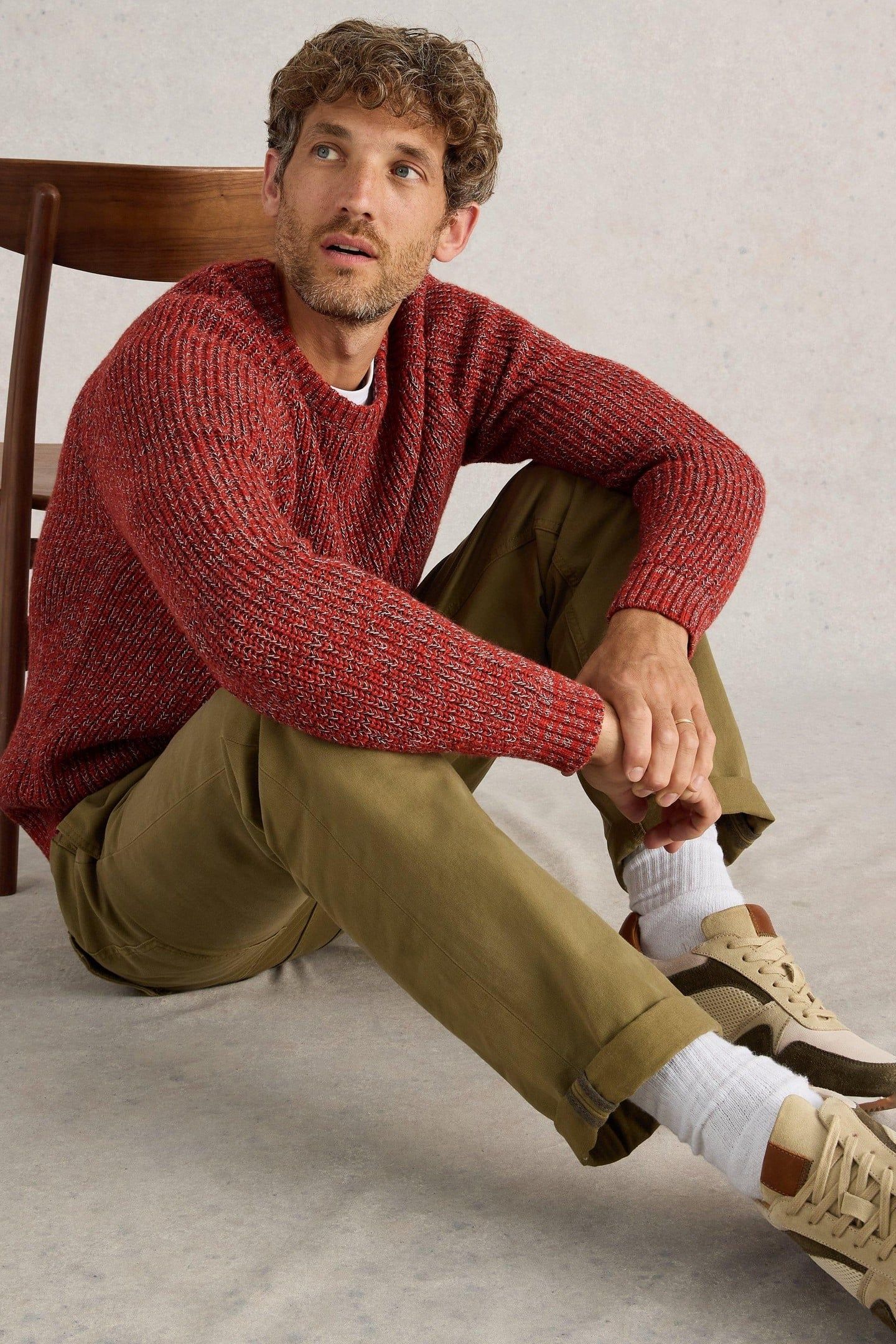 RYE TWISTED CREW NECK RED MULTI 5