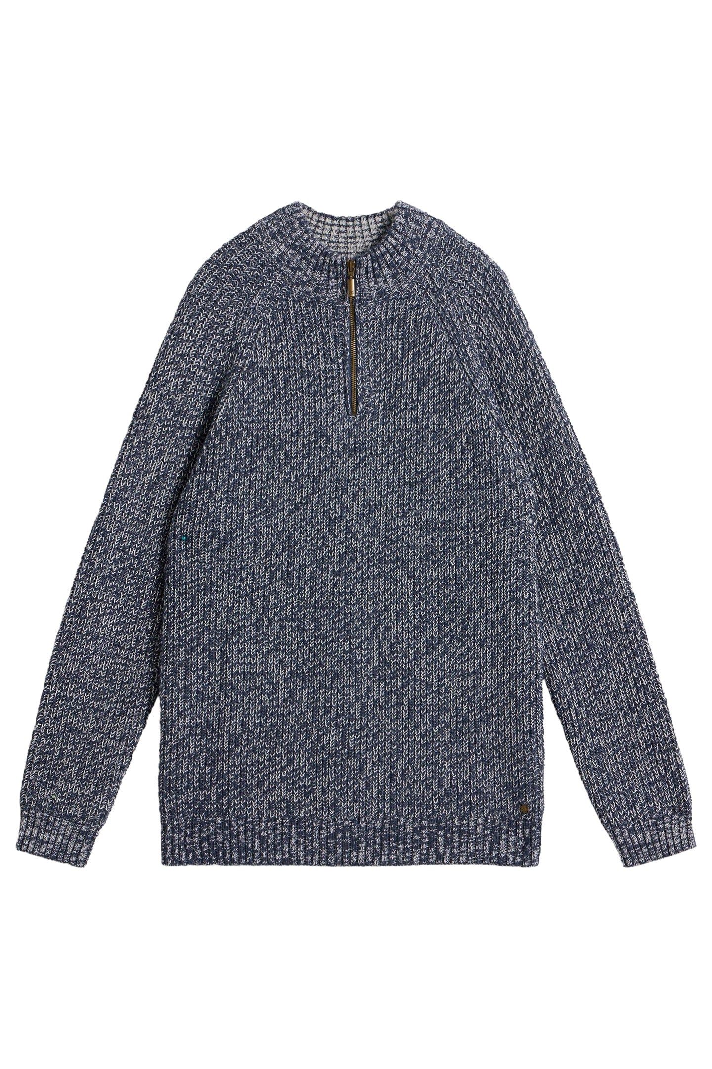 RYE TWISTED ZIP THROUGH NAVY MULTI 3