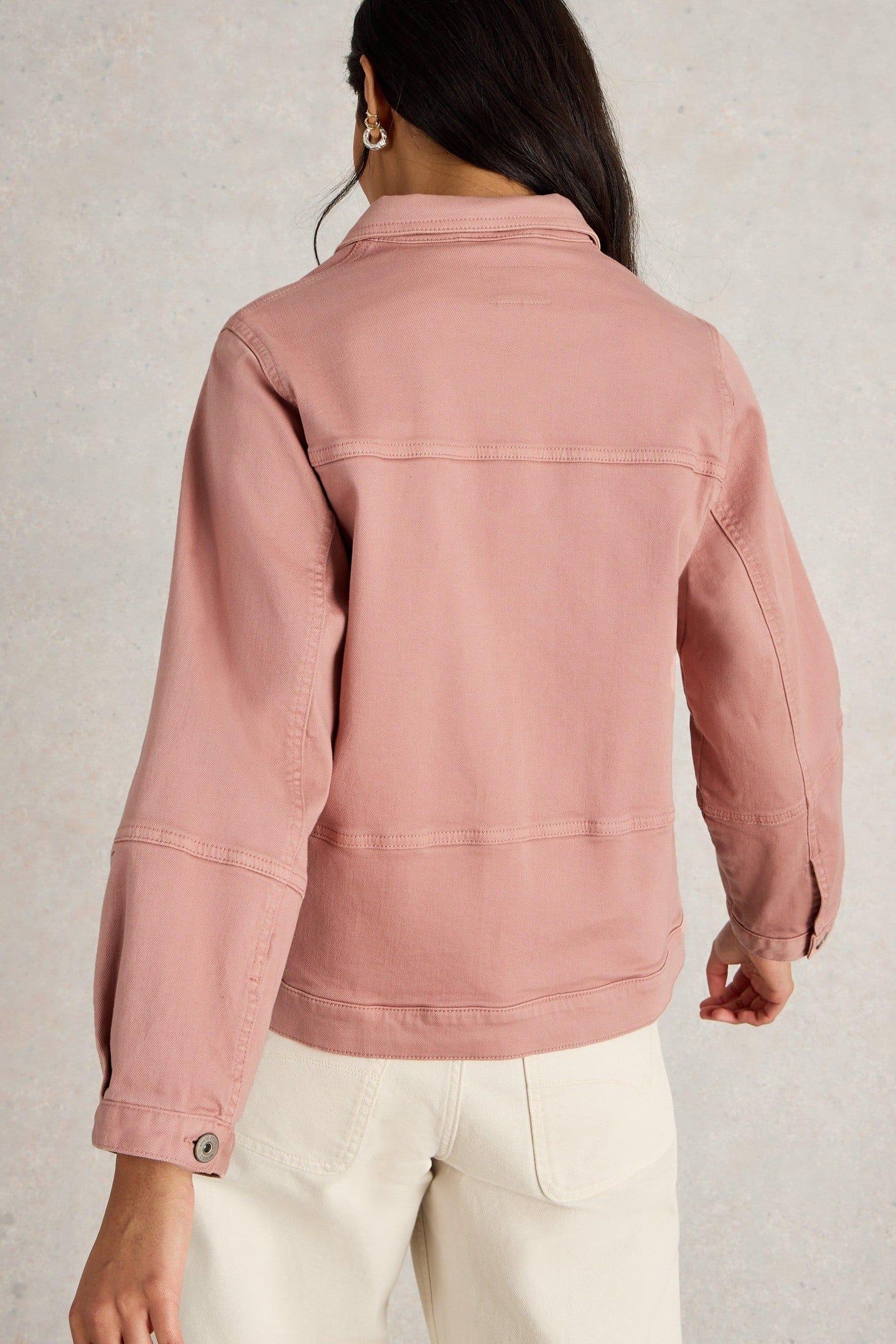 CAMILLE DENIM JACKET DUSTY PINK 3