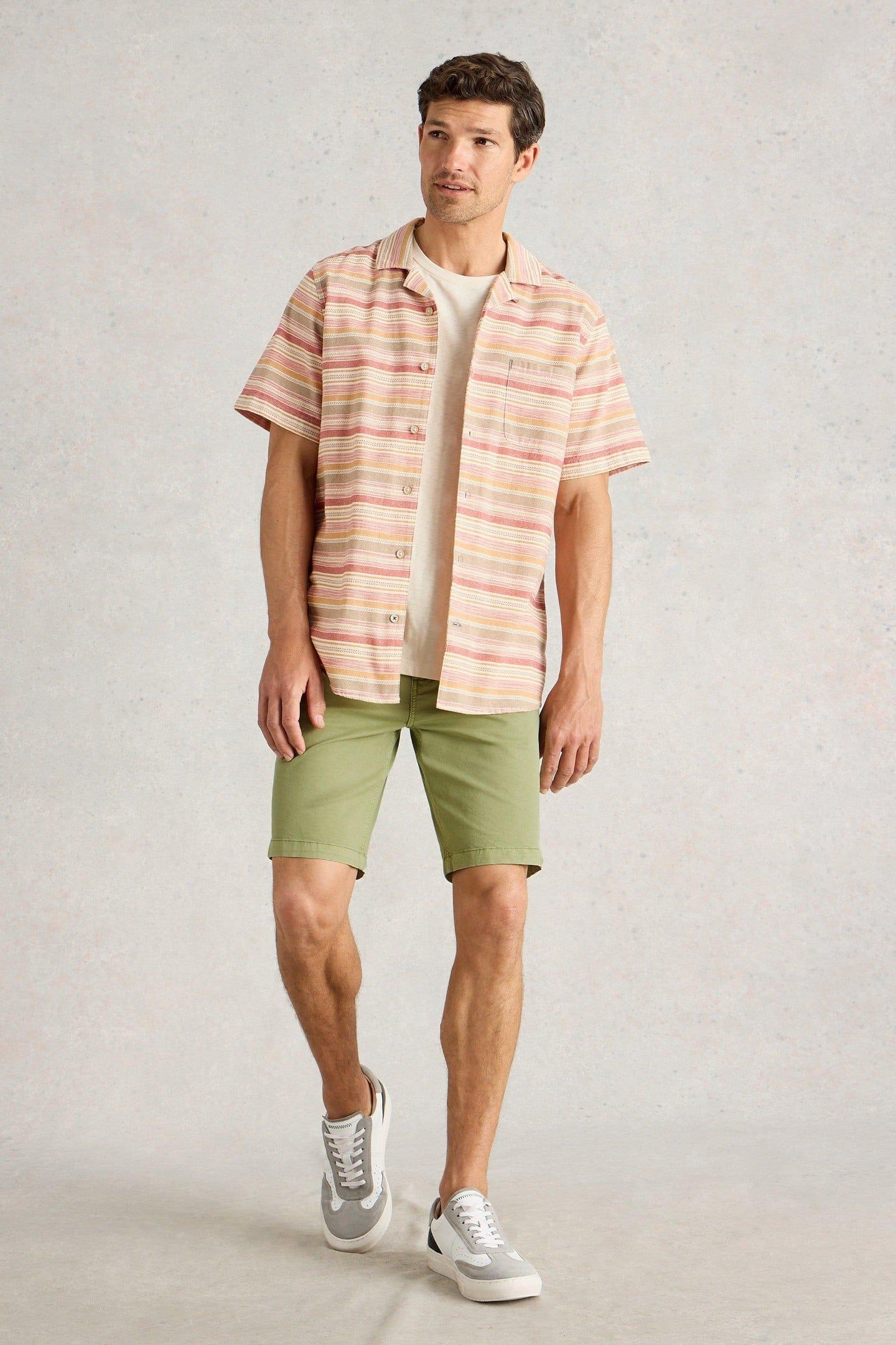 SUTTON ORGANIC CHINO SHORT LIGHT GREEN 1