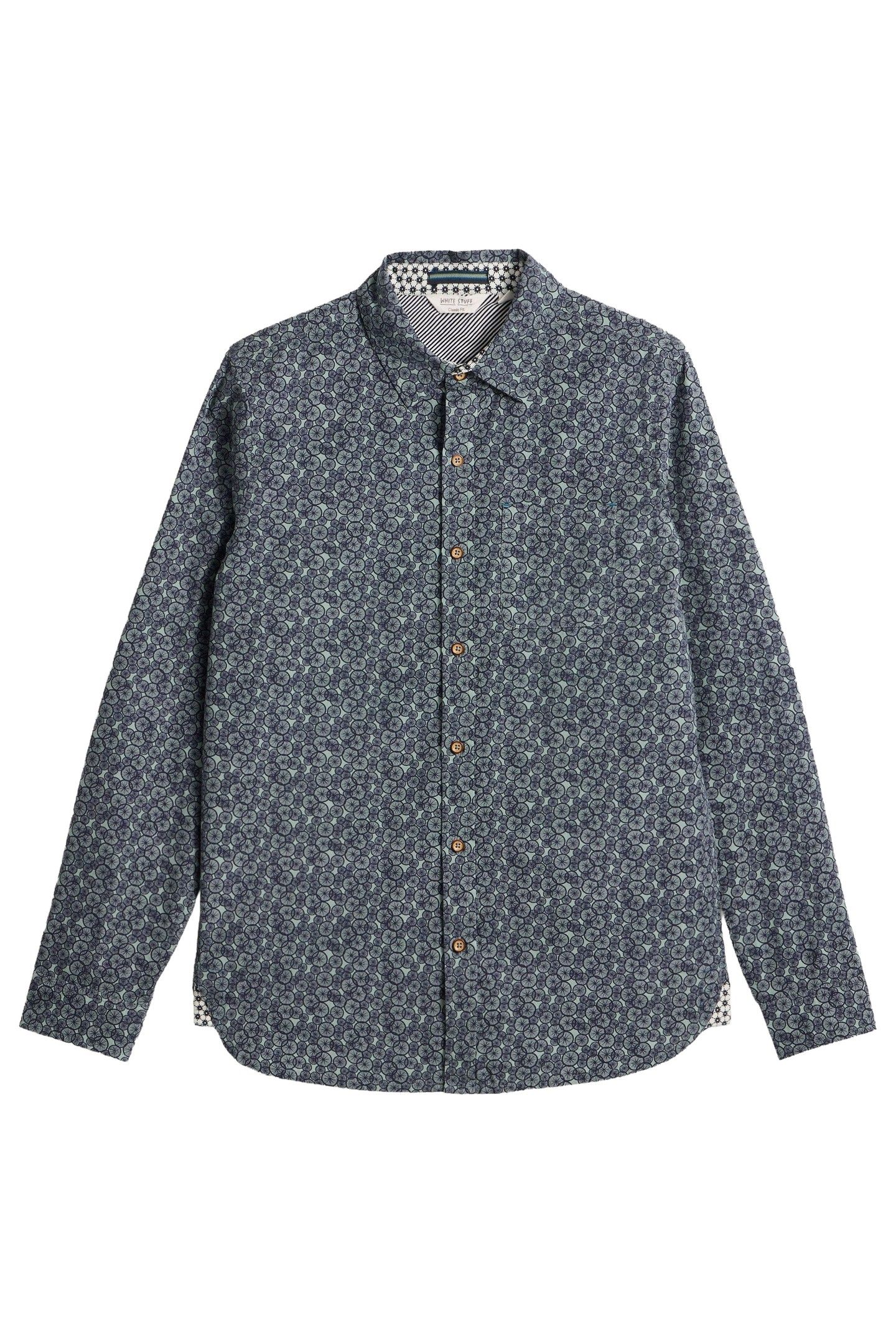 BIKE TIRES PRINTED SHIRT NAVY PRINT 3