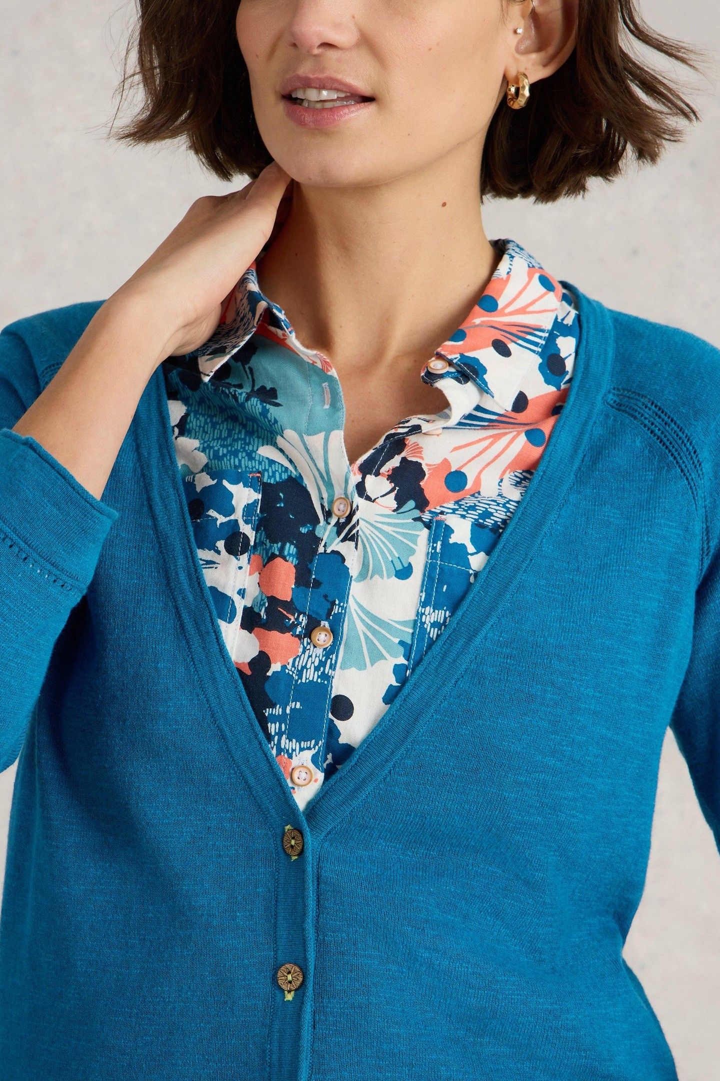 NARIA CARDI BRIGHT BLUE 6