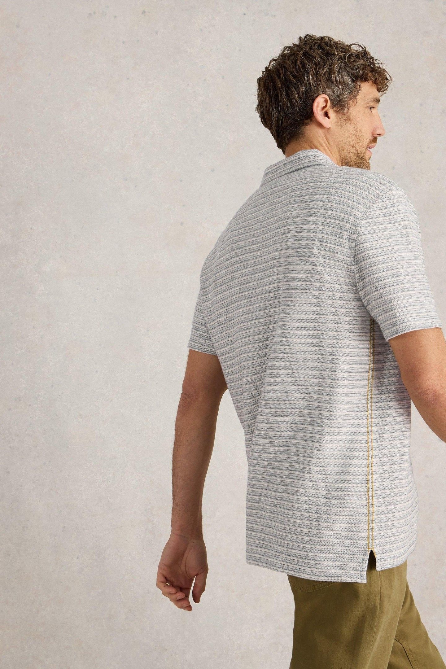 TAYLOR STRIPE POLO NAVY MULTI 3