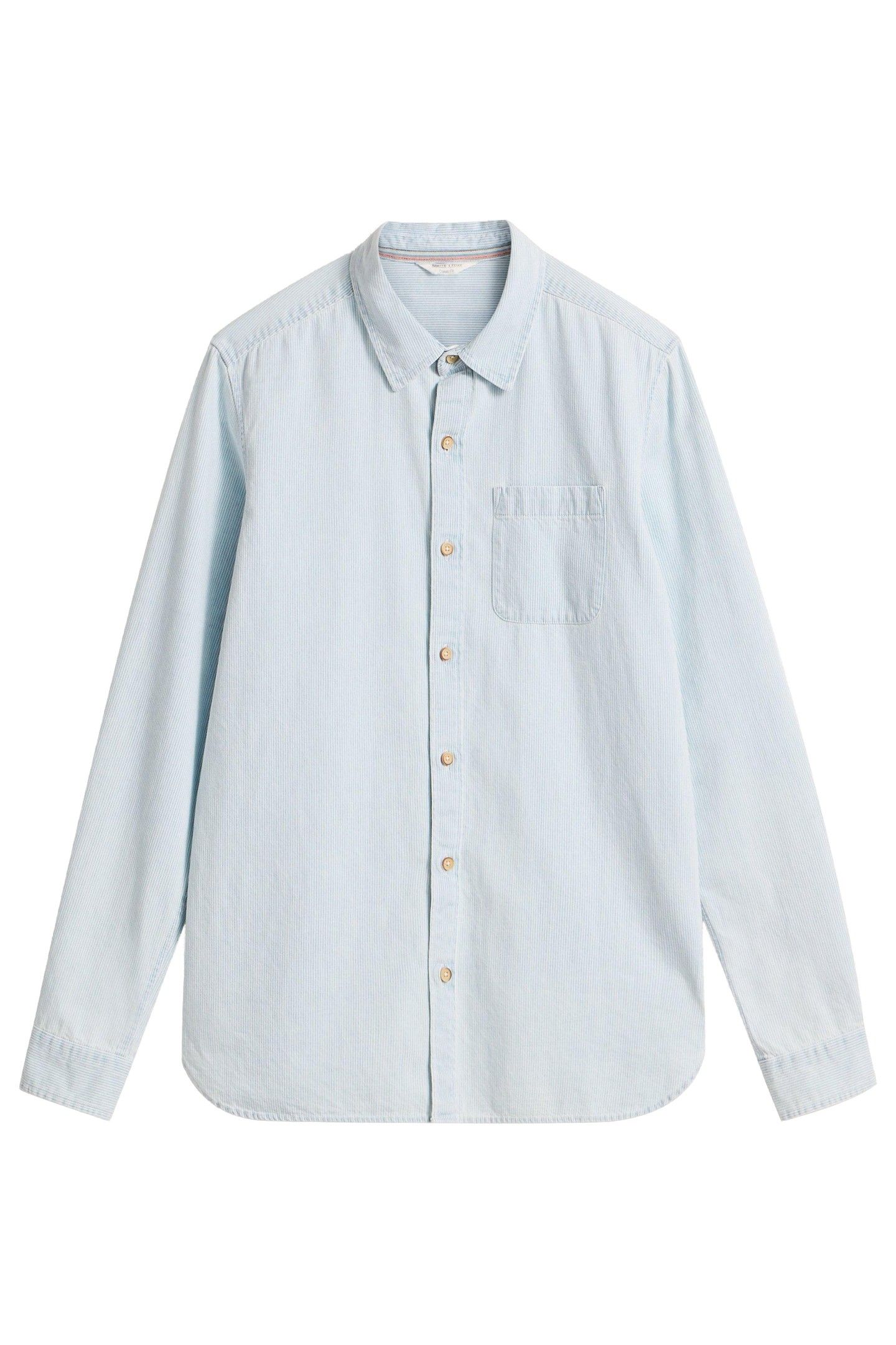FINE STRIPE LS SHIRT BLUE MULTI 4