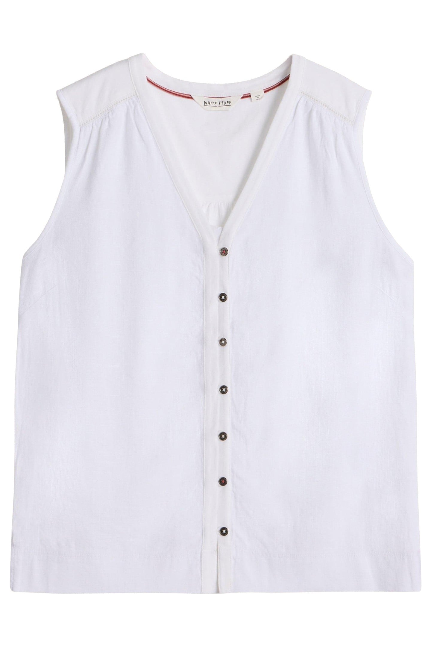 DELILAH BUTTON TOP BRILLIANT WHITE 3