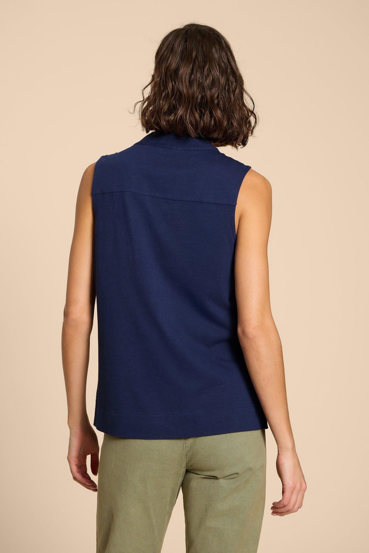 CELIA JERSEY MIX SHIRT FRENCH NAVY 3