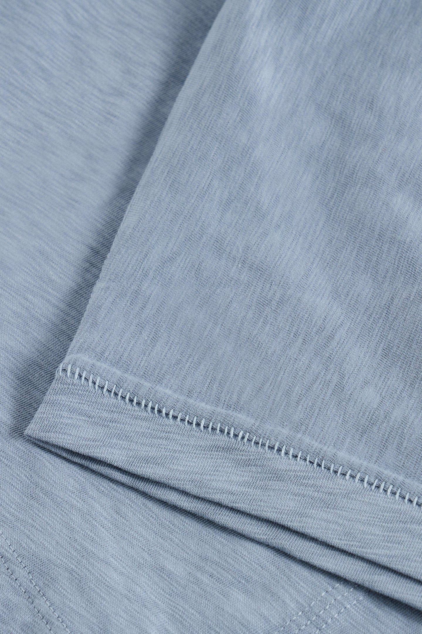 NELLY NOTCH NECK TEE MID BLUE 4
