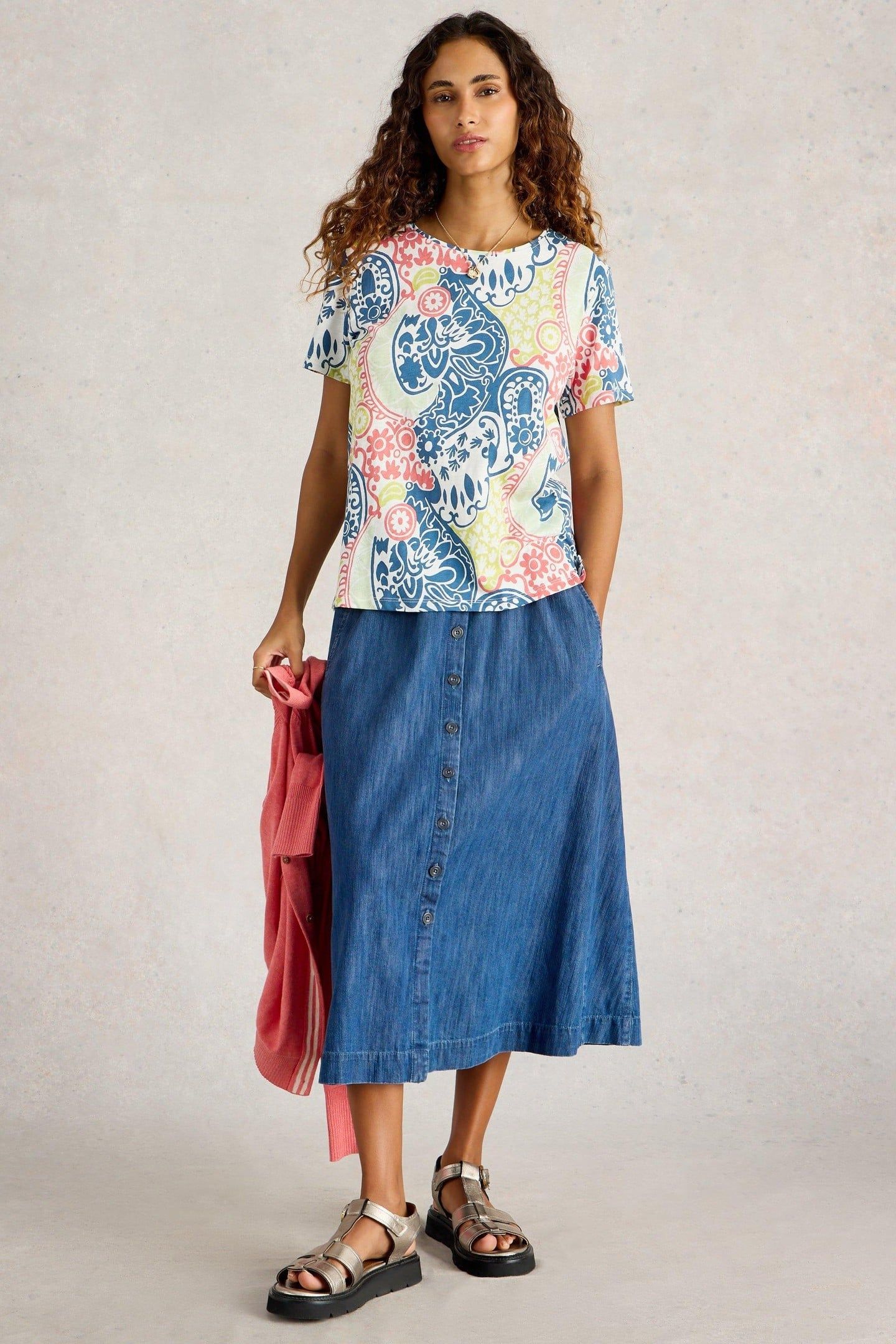 ABBIE TEE NAVY MULTI 2
