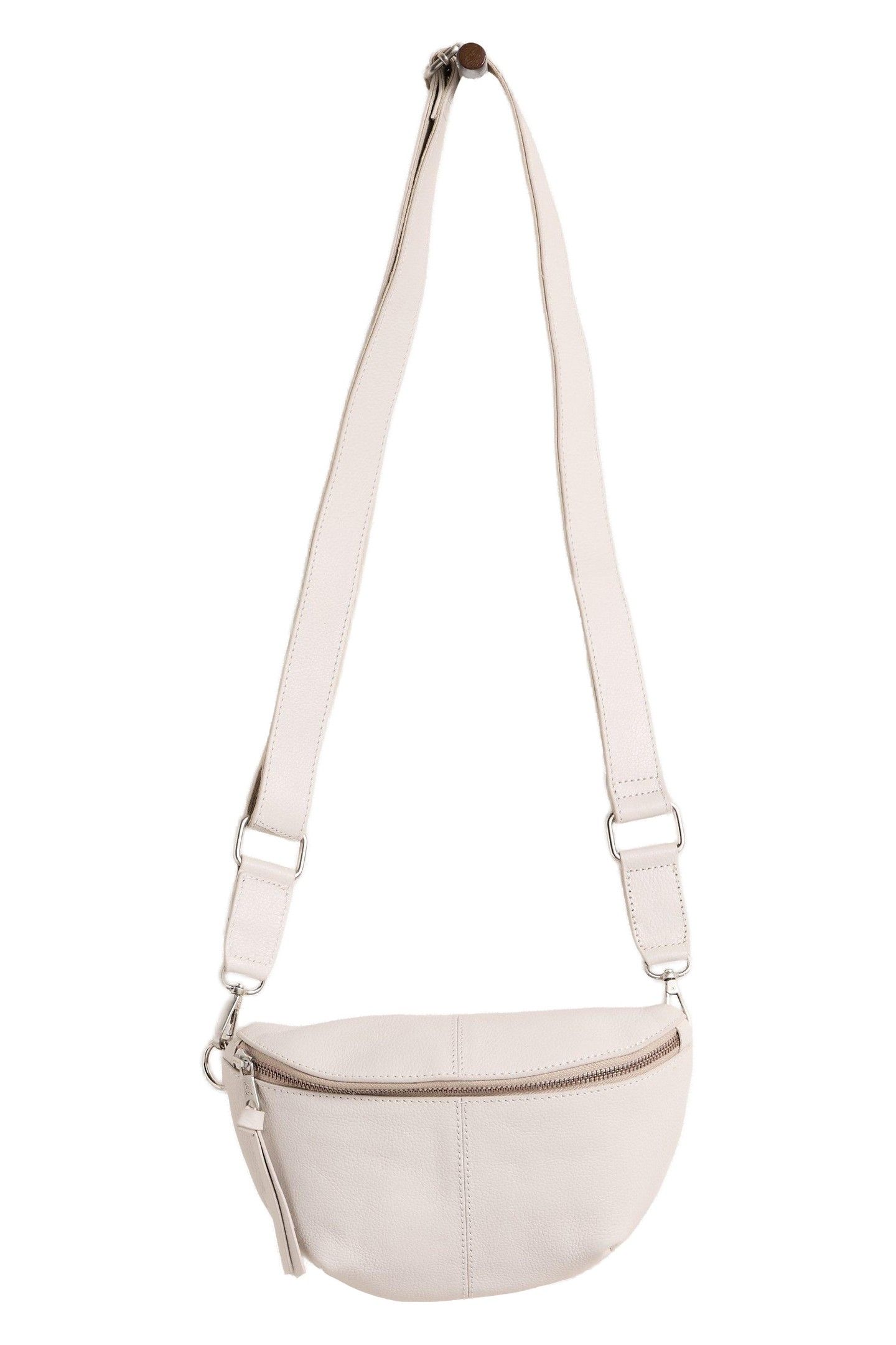 MINI SEBBY LEATHER SLING BAG PALE IVORY 2