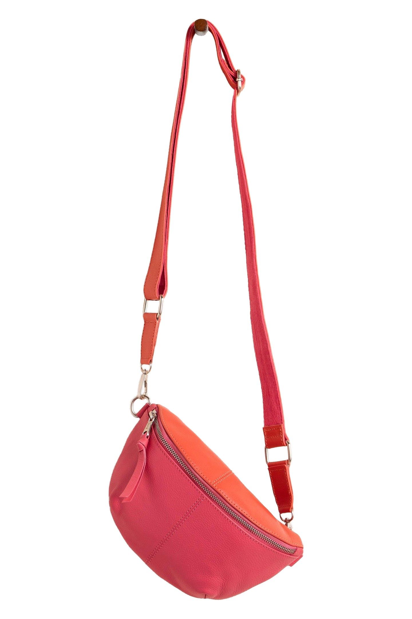 MINI SEBBY LEATHER SLING BAG PINK MULTI 2
