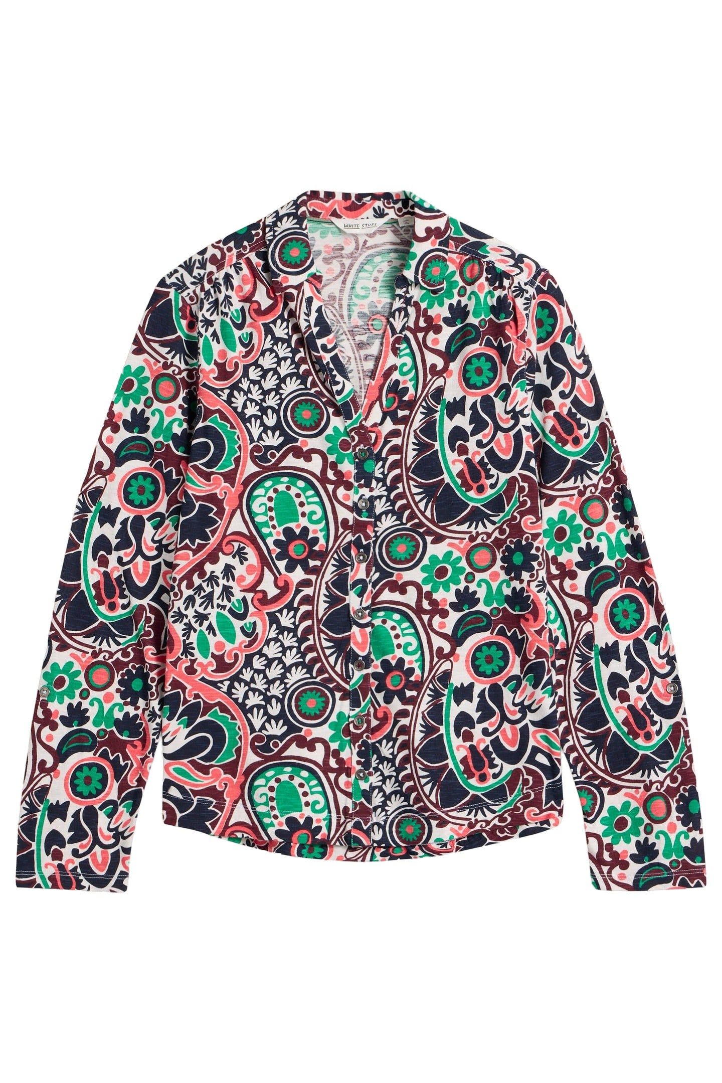 ANNIE JERSEY SHIRT NATURAL PRINT 4