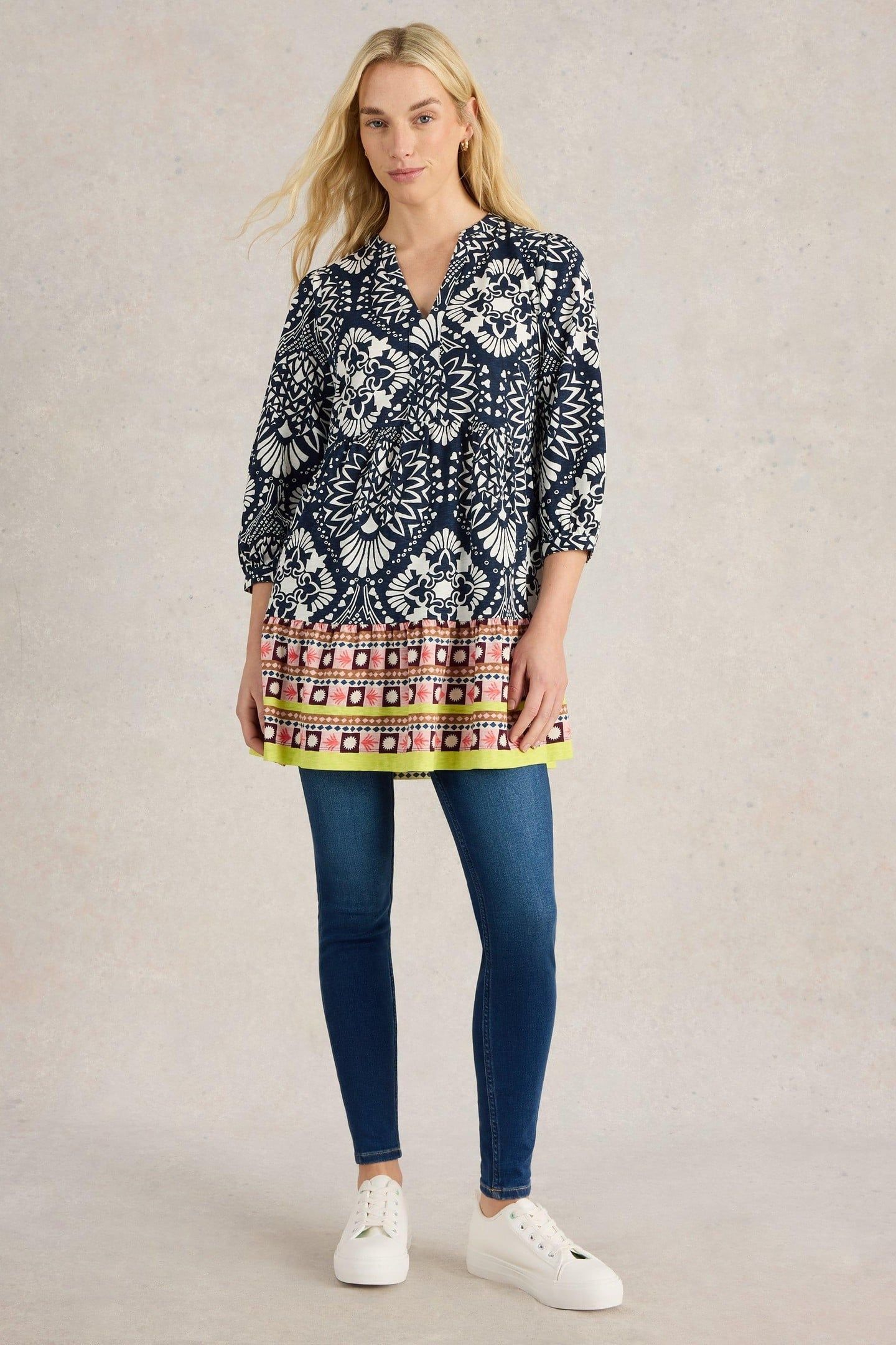 MARTA TUNIC NAVY MULTI 2