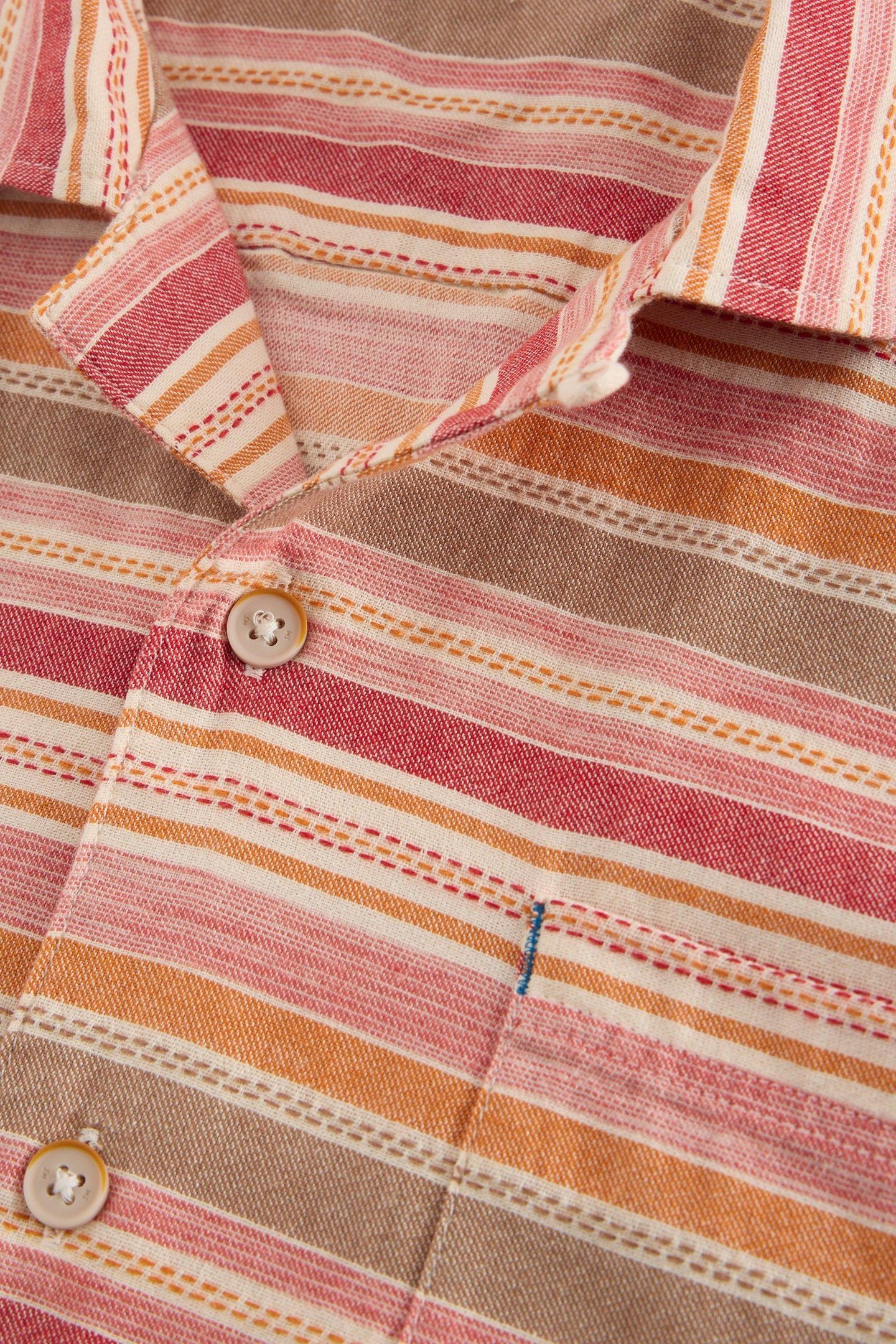HORIZONTAL SS STRIPE SHIRT RED MULTI 4