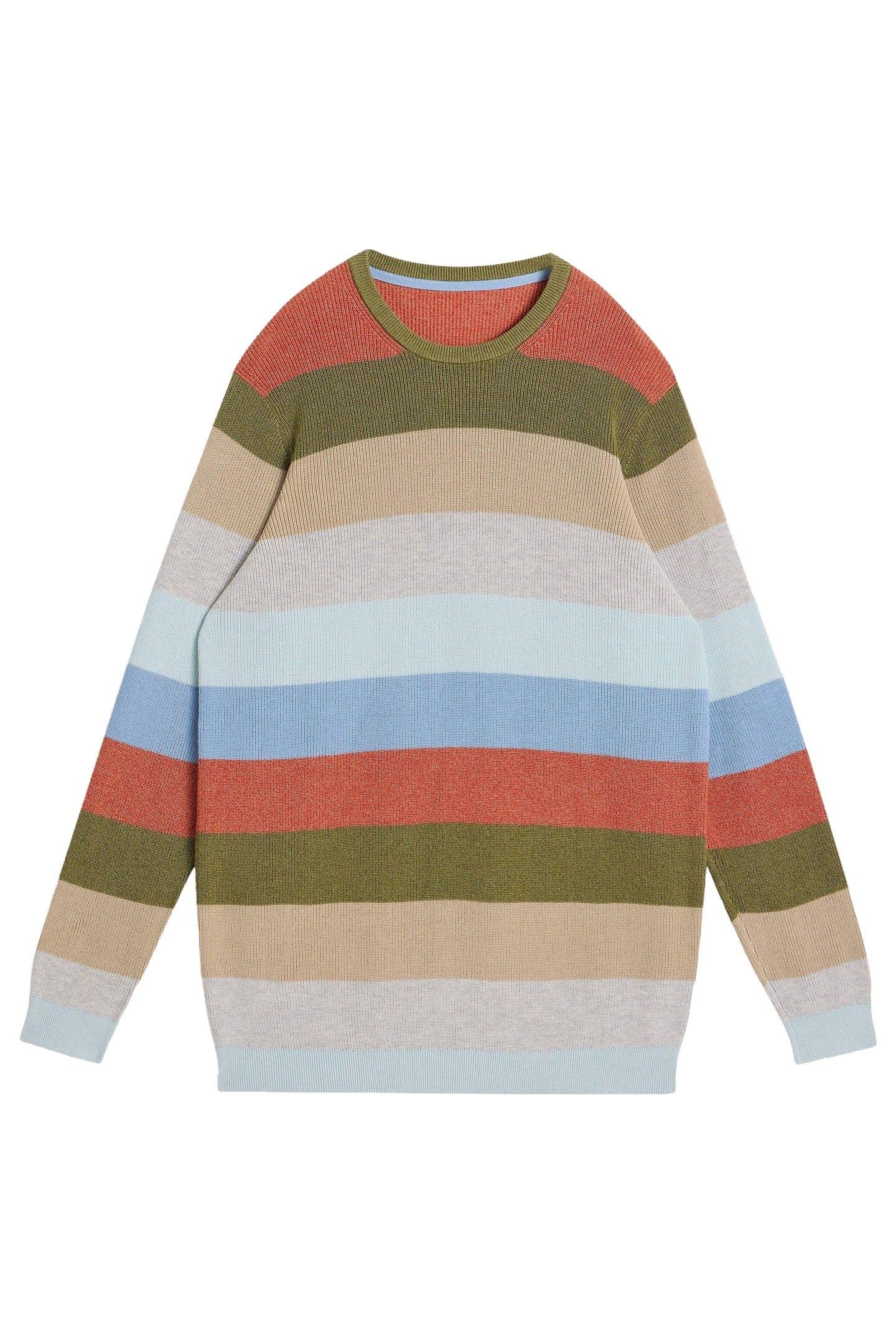 ATTADALE STRIPE CREW NECK BLUE MULTI 3