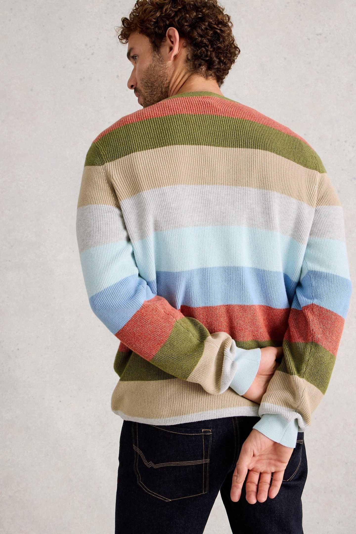 ATTADALE STRIPE CREW NECK BLUE MULTI 2