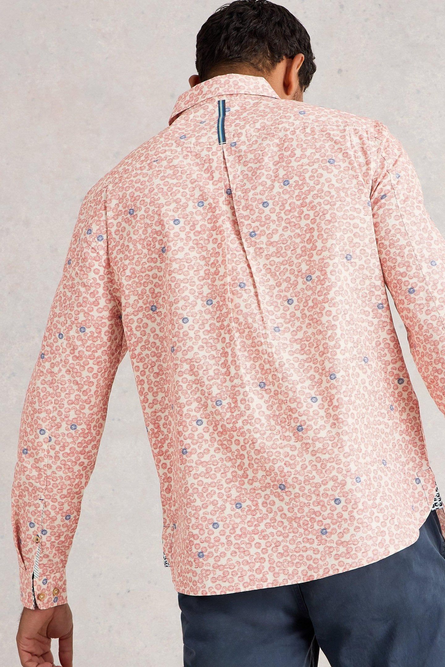 FINSBURY DANDY PRINT SHIRT LIGHT PINK 3