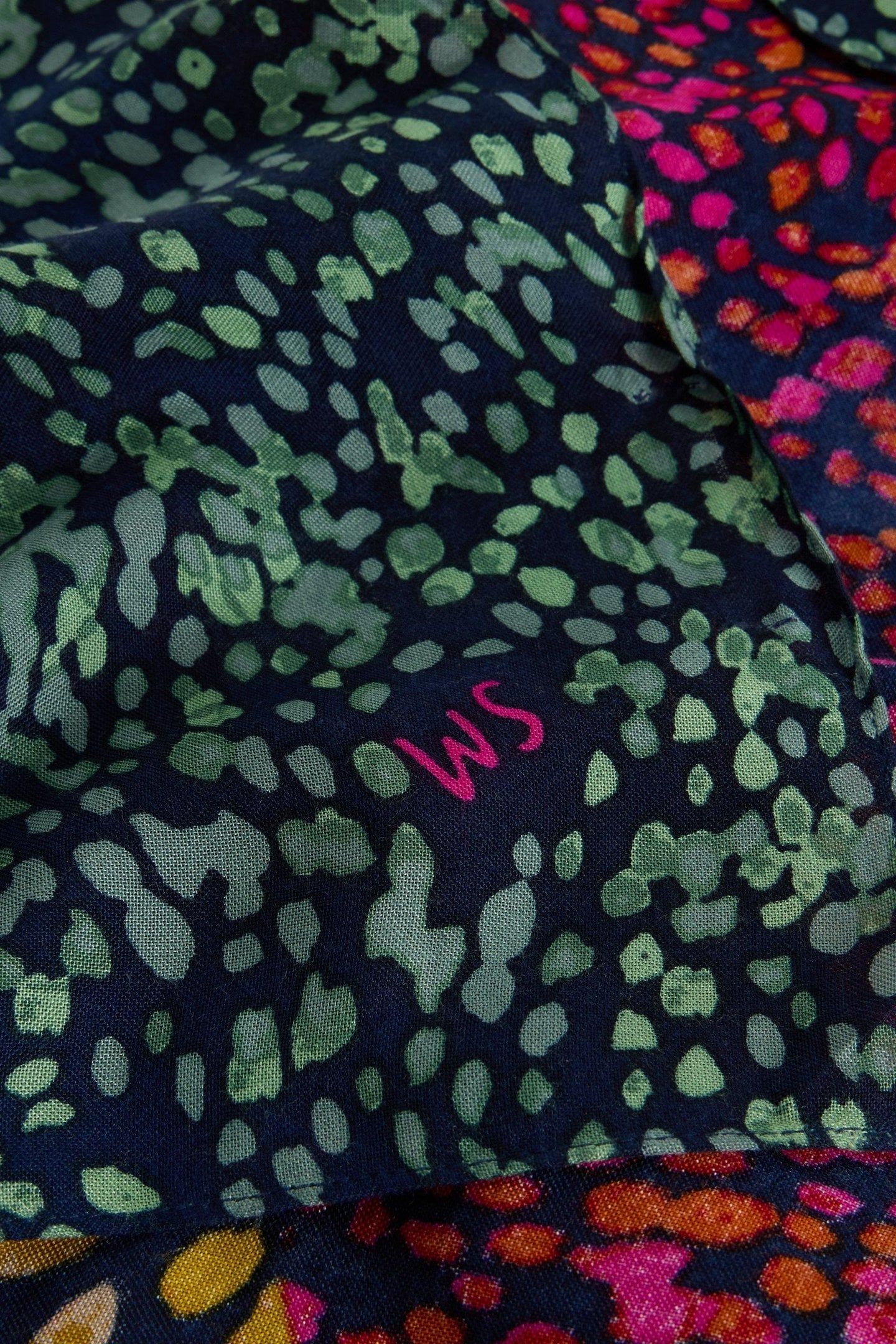 SOPHIE PRINTED SCARF CHARTREUSE MULTI 3