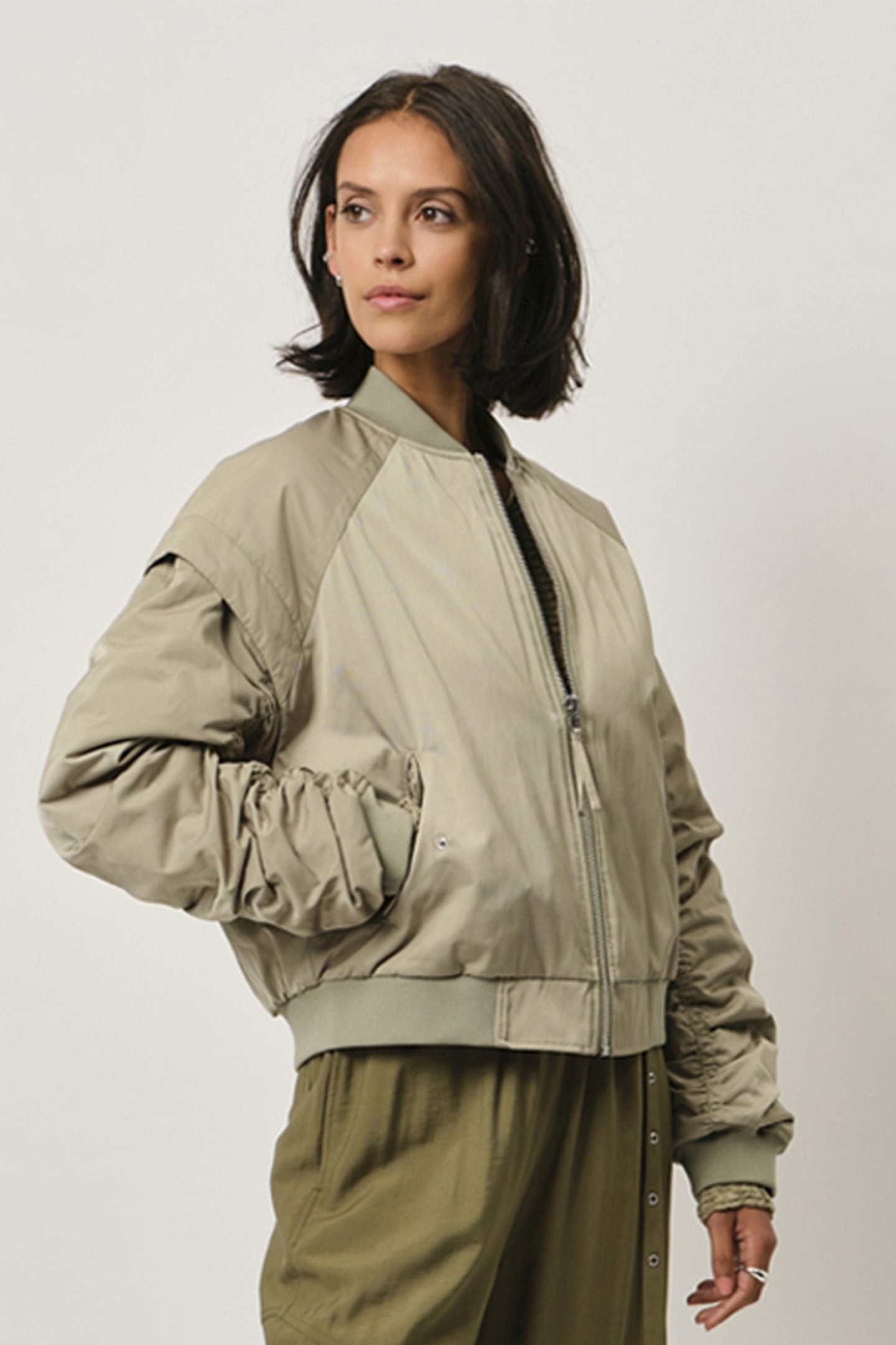 DANTE6-GUYTON DETACHABLE BOMBER JACKET SUNLIT GRASS 2