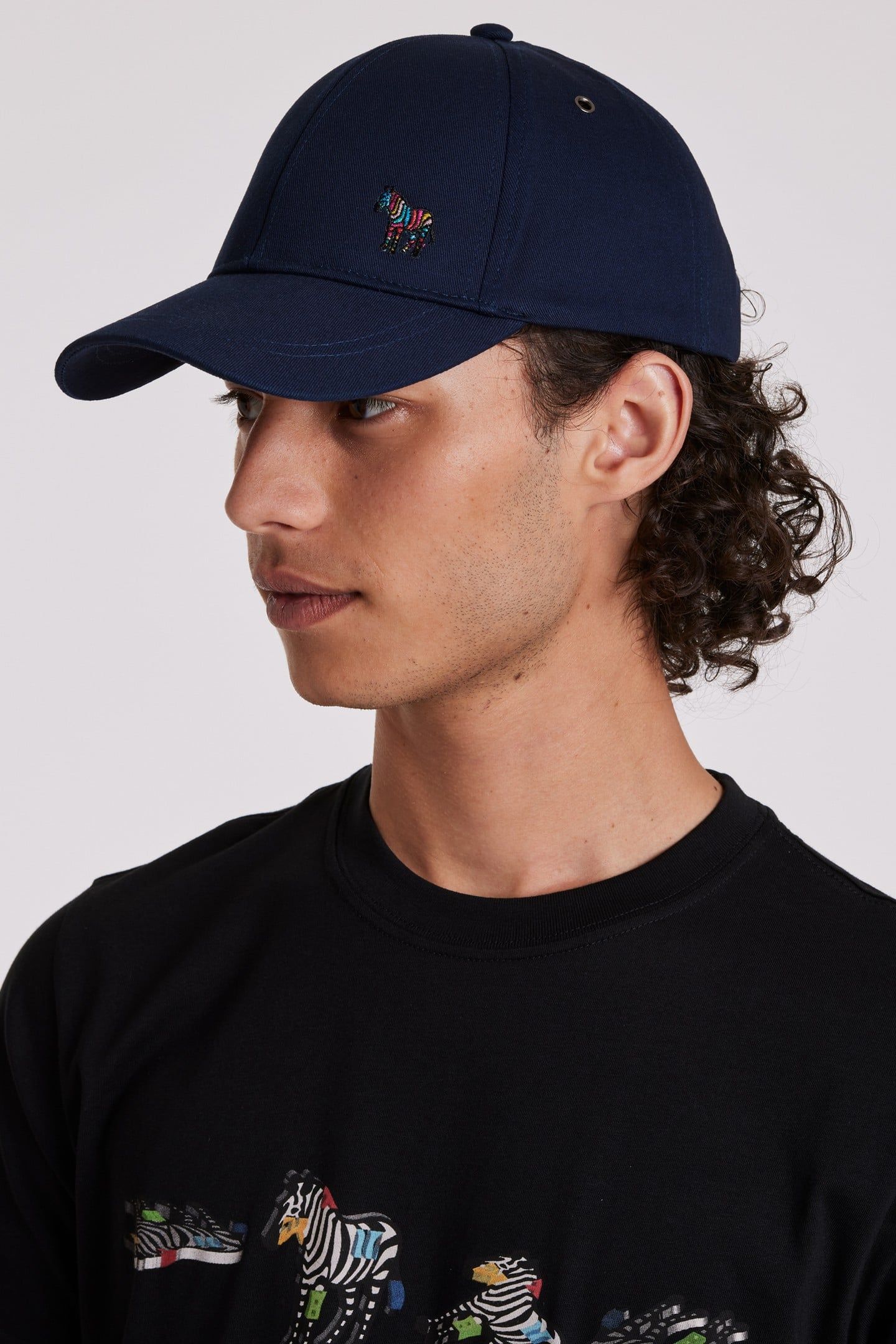 MEN CAP BASEBALL ZEBRA NAVY 1