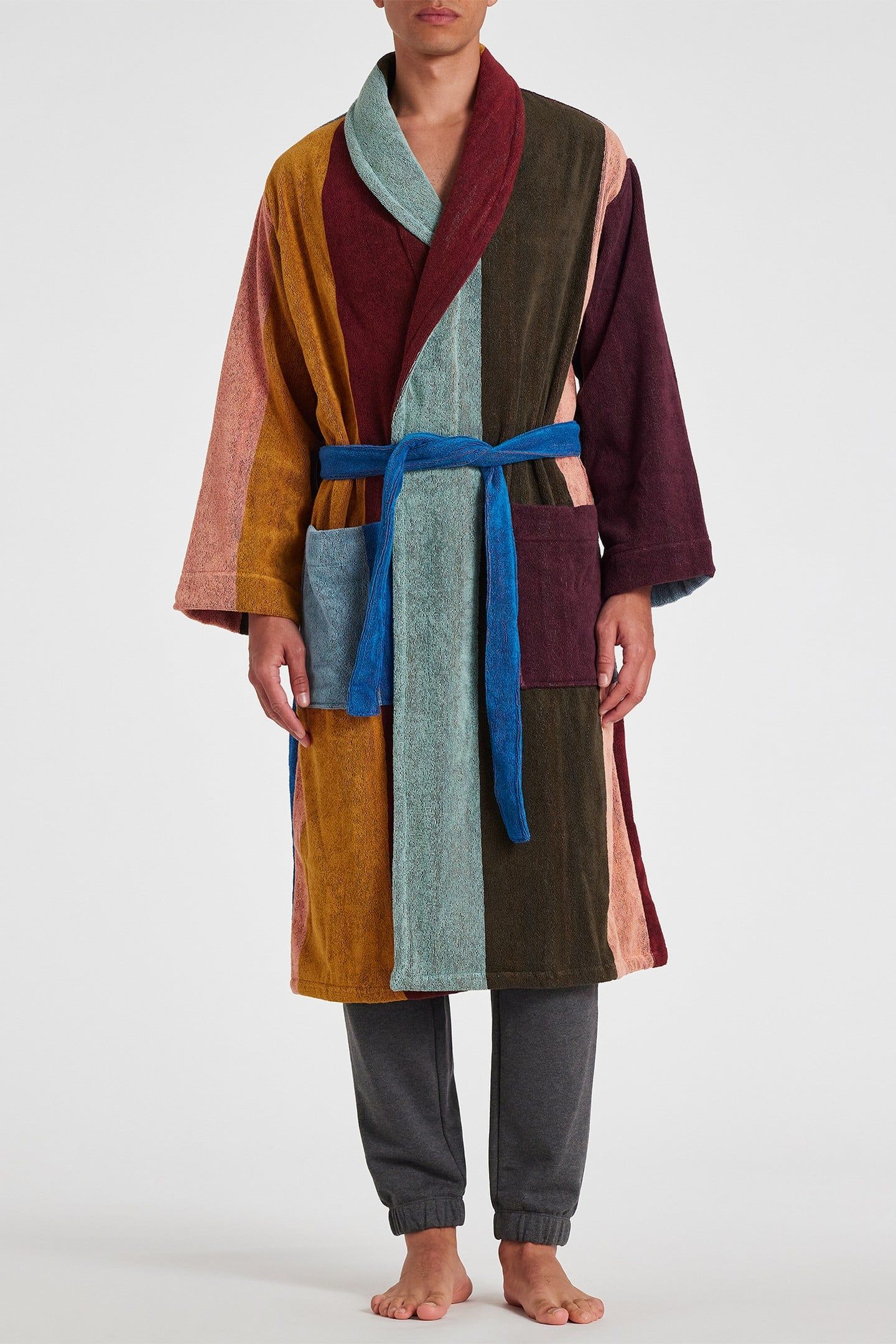 MEN ROBE ARTIST ALLOVER ARTIST STRIPE 3