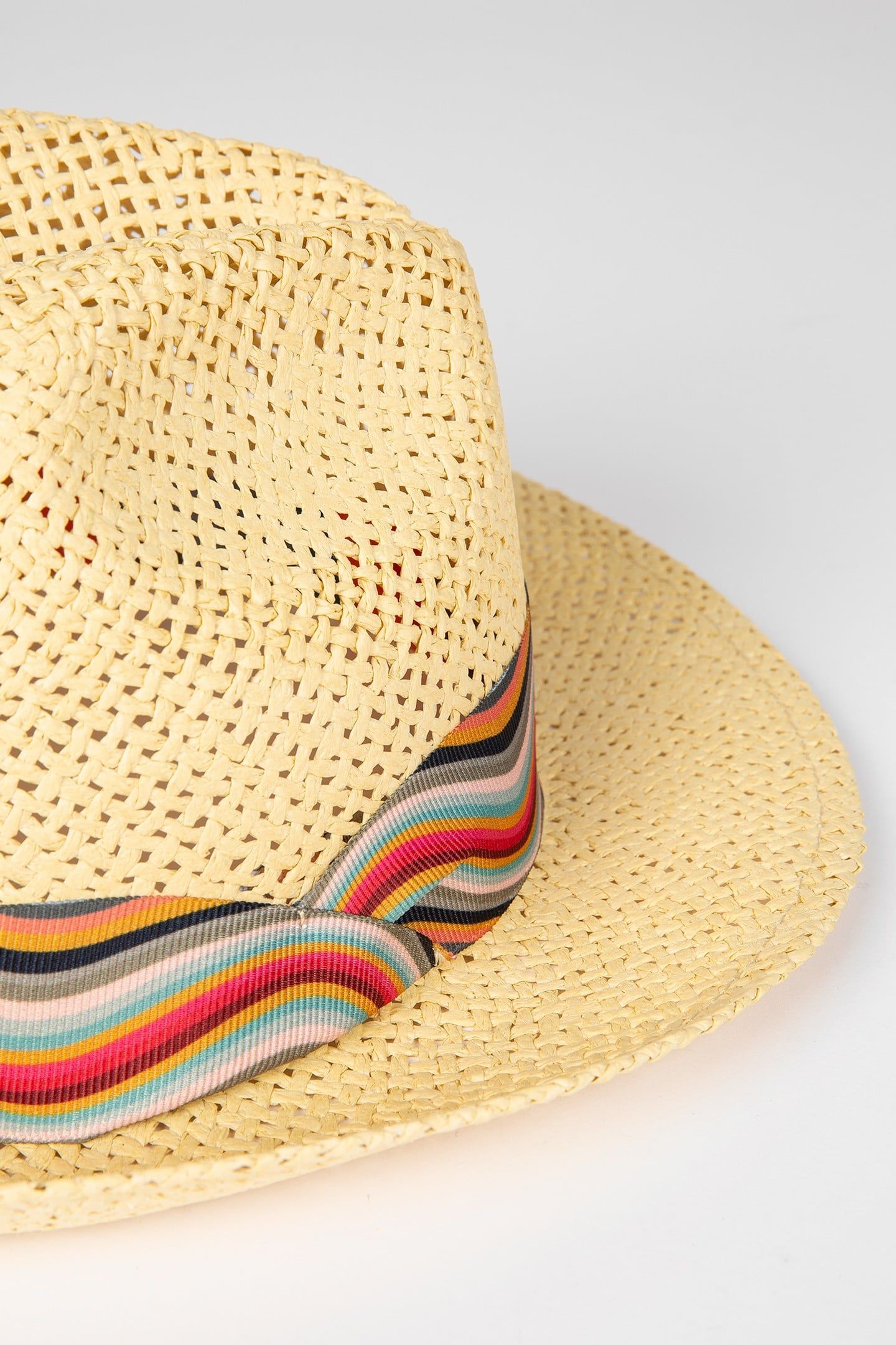 WOMEN HAT SWIRL RIBBN MULTI COLOURED 3