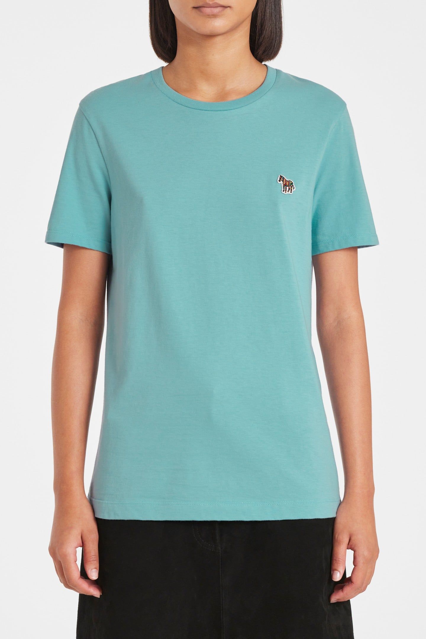 WOMENS ZEBRA T-SHIRT INDIGO 1