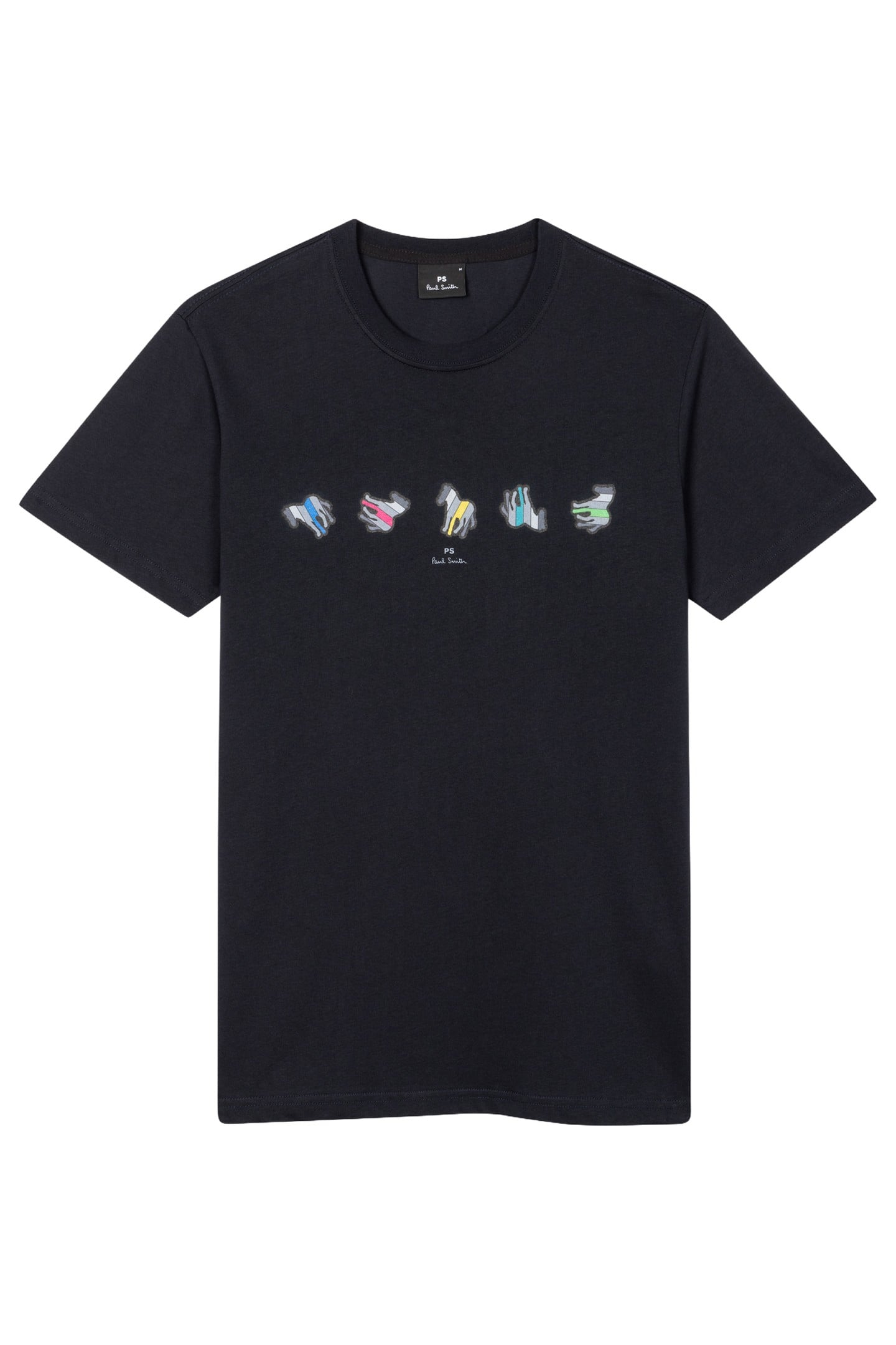 MENS REG FIT TSHIRT ZEBRA REPEAT VERY DARK NAVY 4