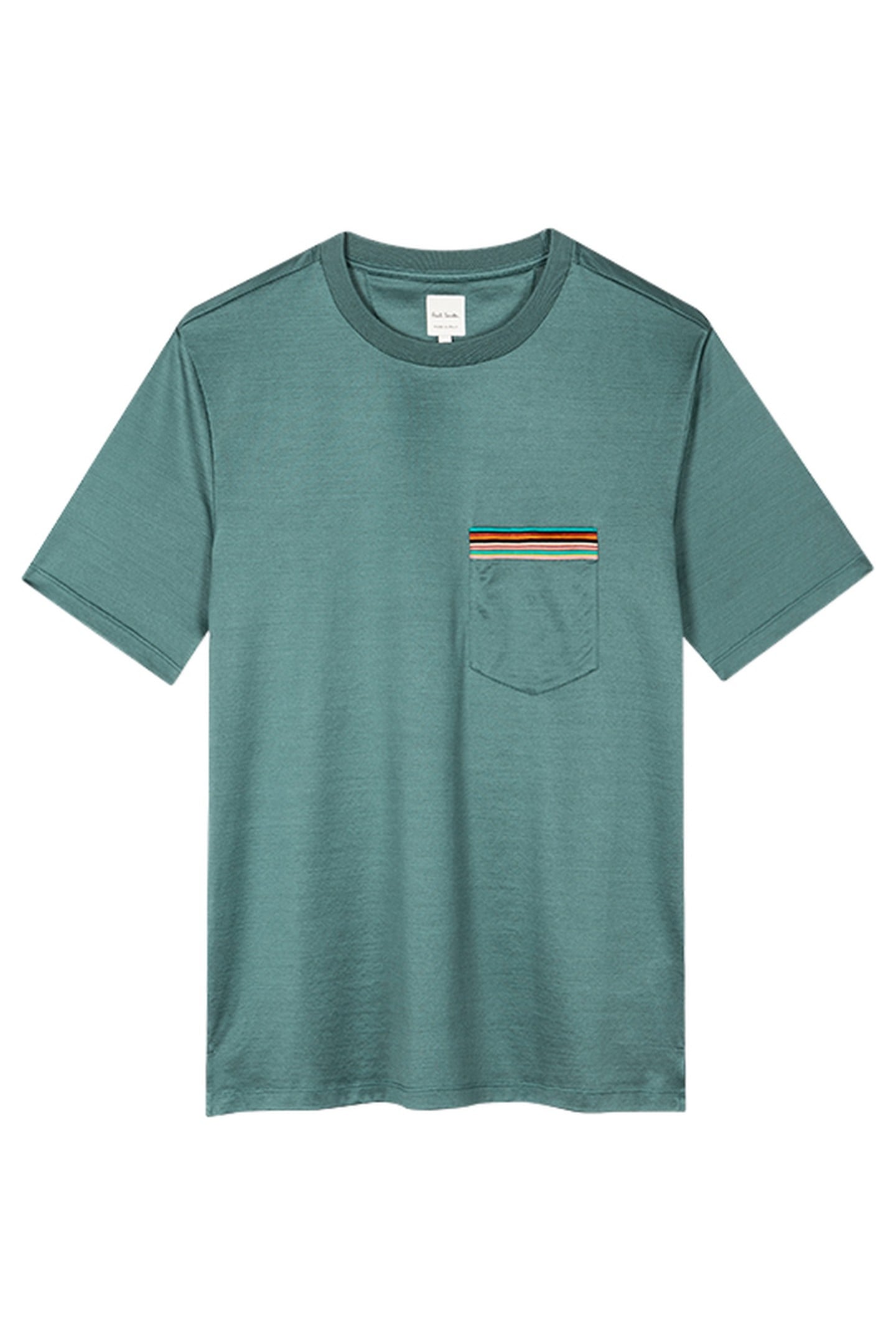 MENS TSHIRT STRIPE PKT INKY BLUE 4
