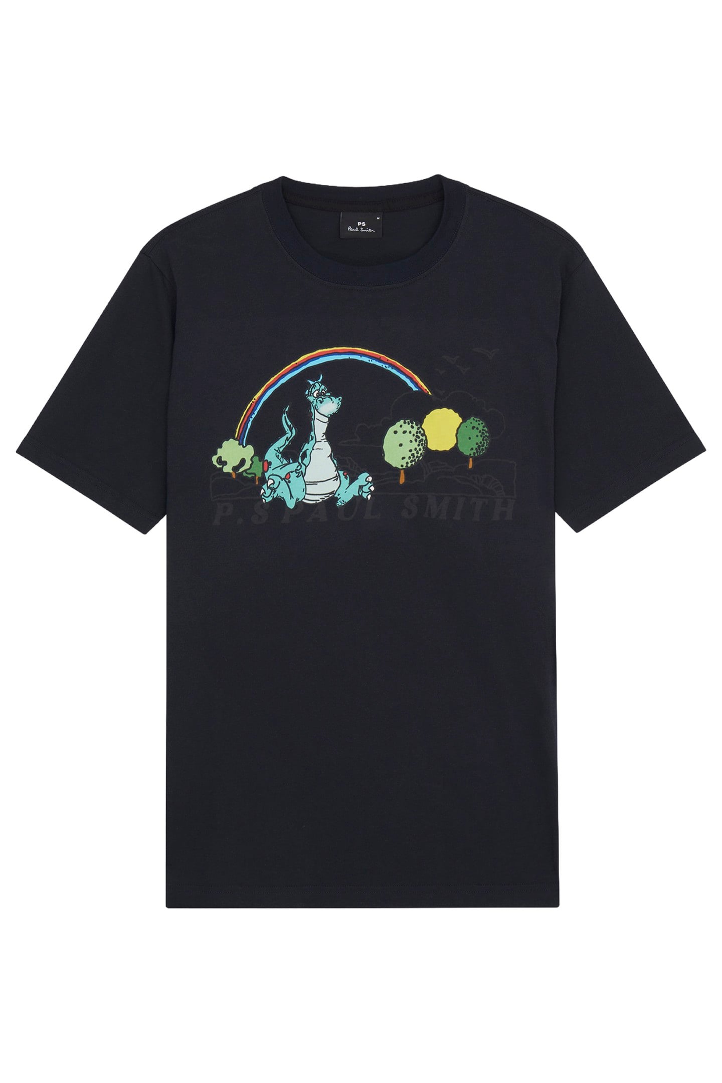 MENS REG FIT T SHIRT DRAGON VERY DARK NAVY 1