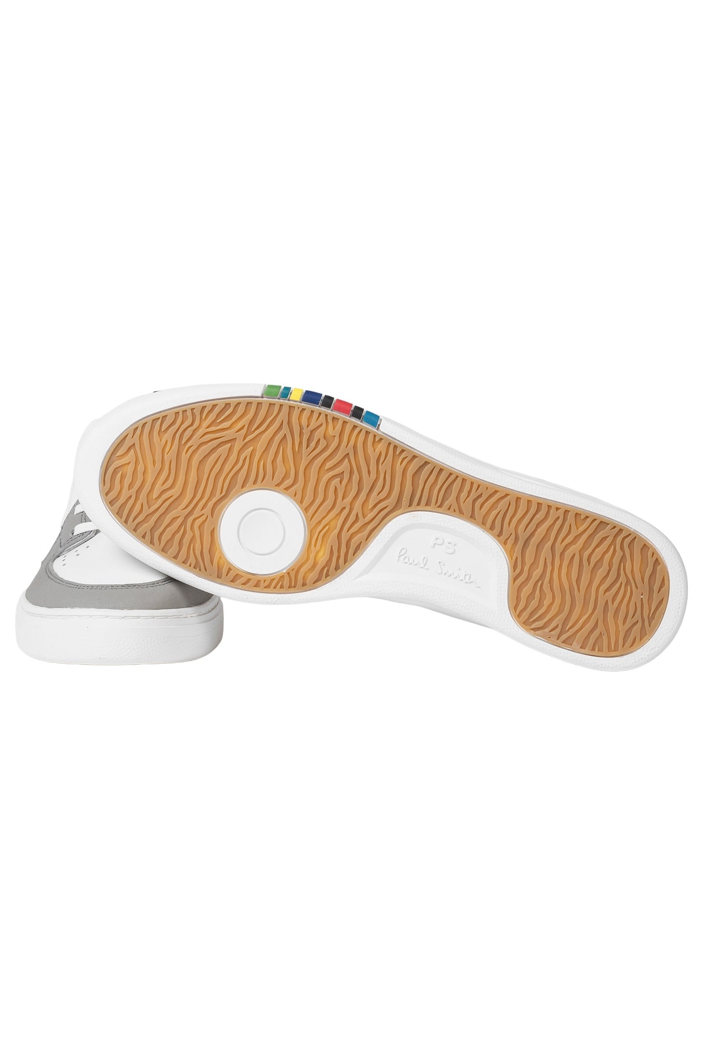 MENS SHOE COSMO WHITE GREY TOE WHITE 4