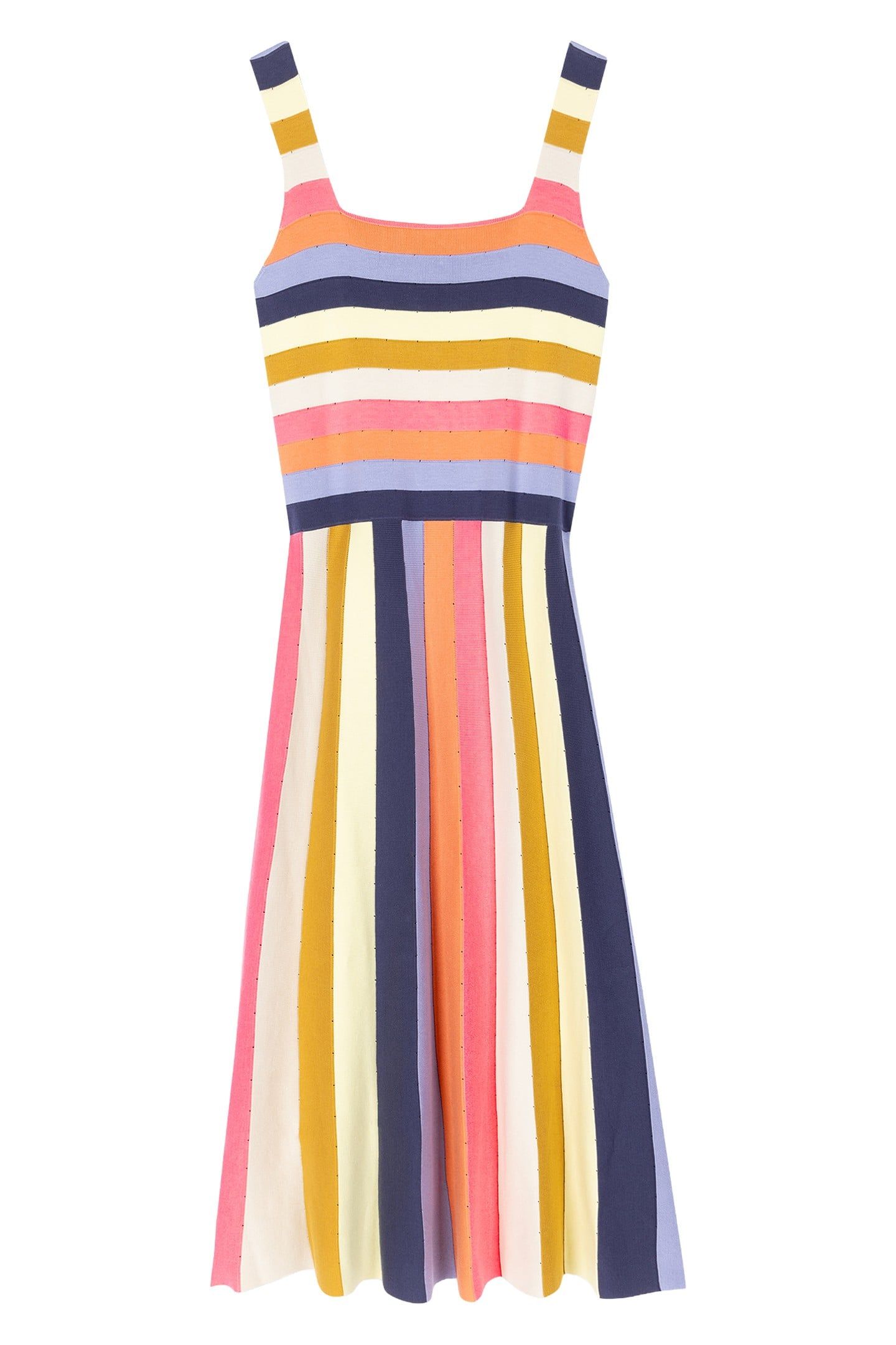 WOMENS KNITTED DRESS MULTI COLOURED 3